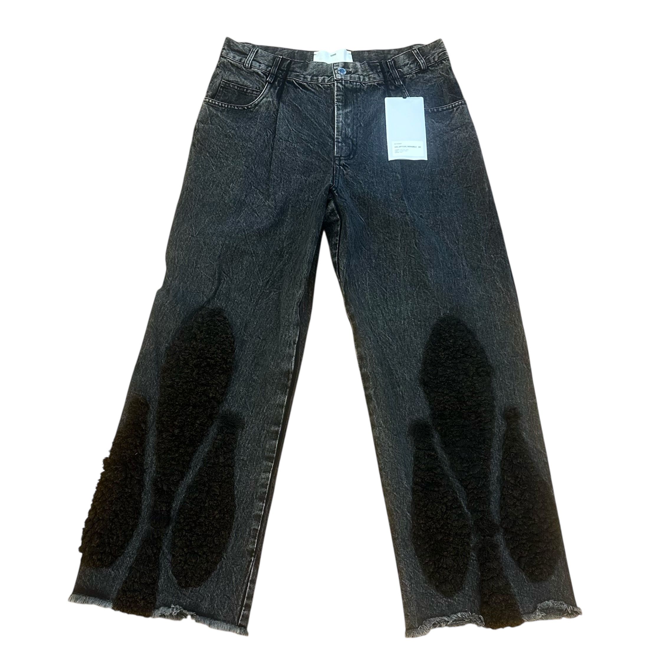 Song For The Mute Song For The Mute Acid Wash Denim Black Boyfriend Jeans Size US 34 / EU 50 - 1 Thumbnail