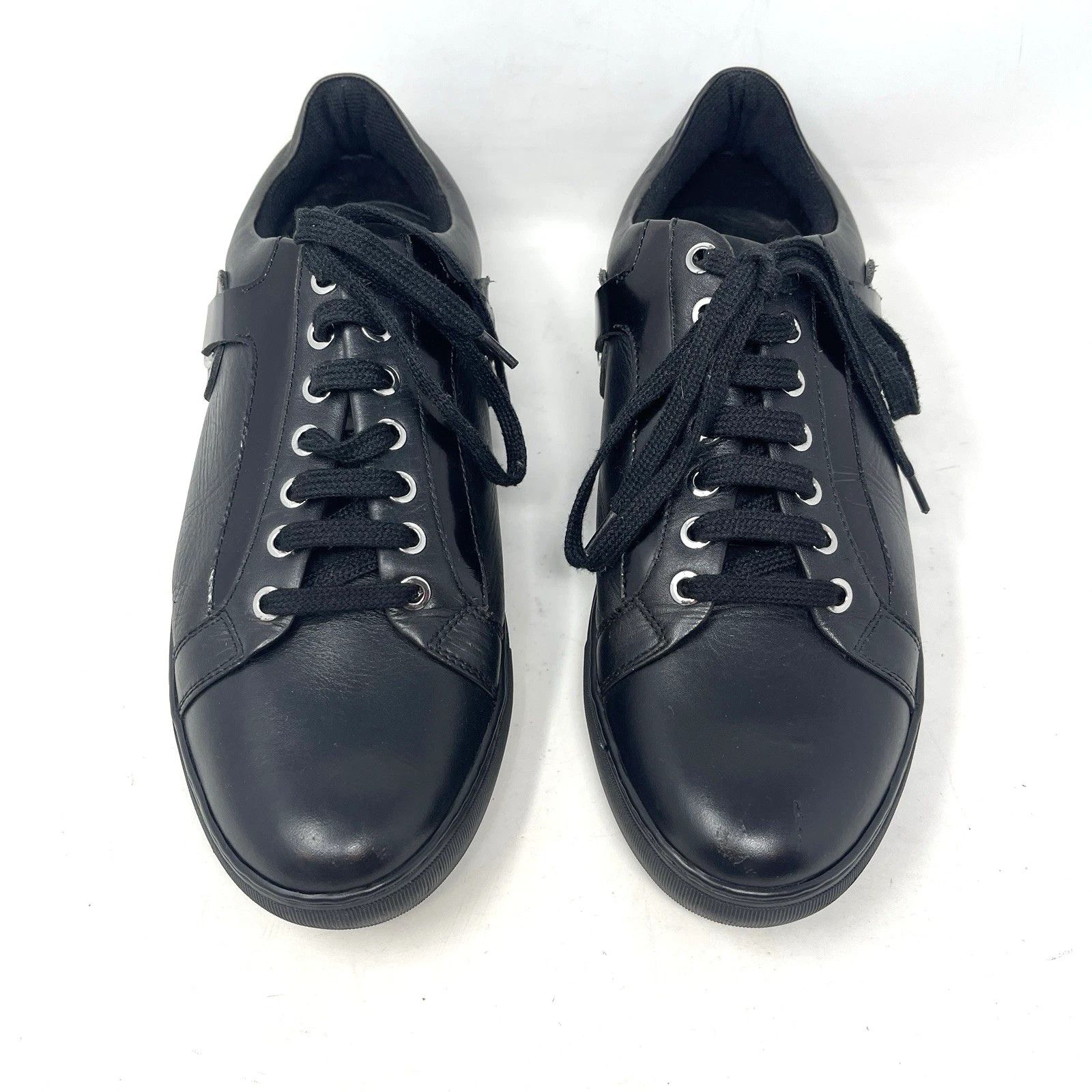 Versace Versace Collection Lace-Up Leather Men’s Sneakers Size US 10 / EU 43 - 1 Thumbnail