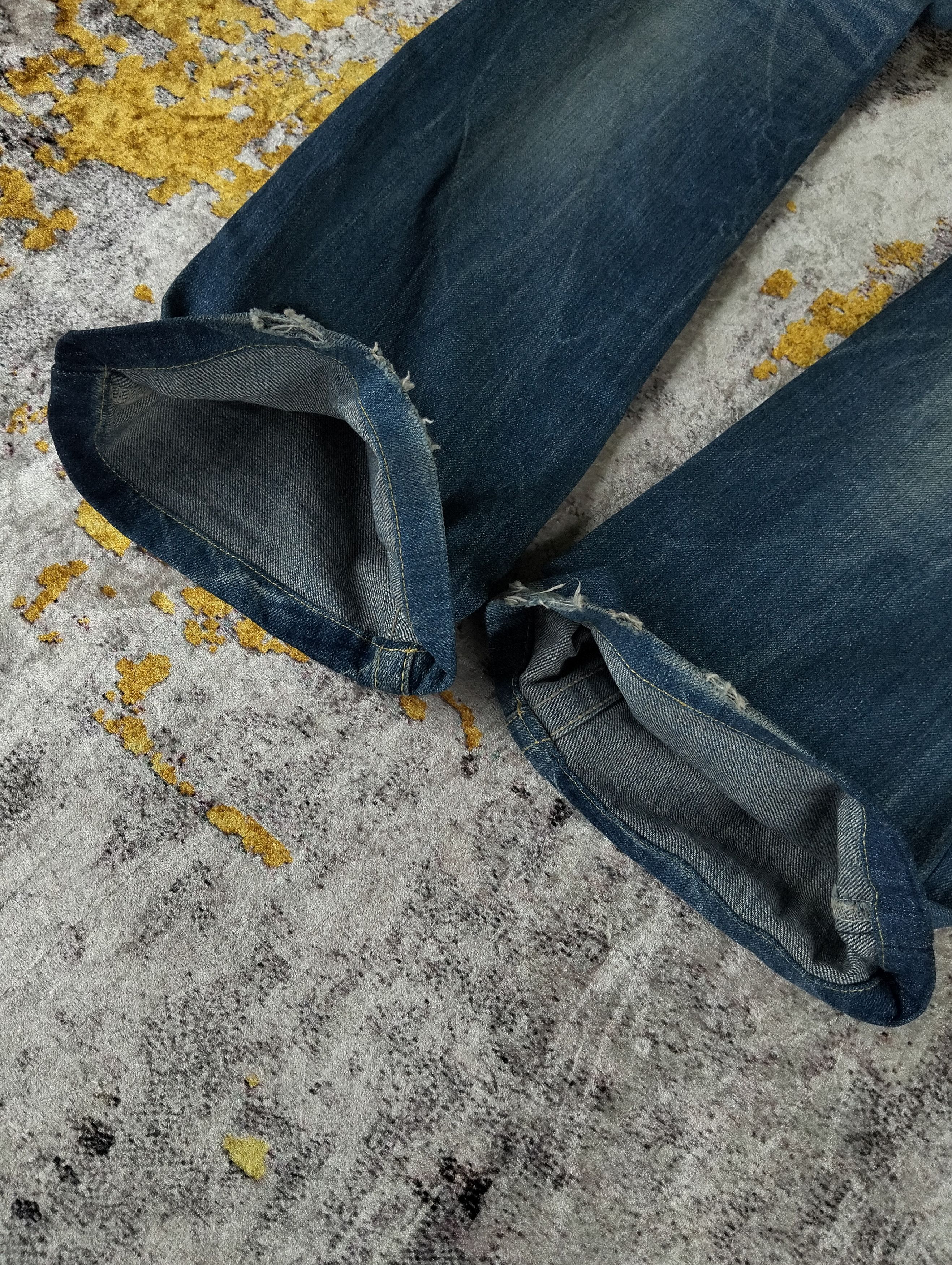 Tornado Mart Japanese Red Pepper Flared Bootcut Low Rise Jeans Size 26" / US 2 / IT 38 - 10 Thumbnail