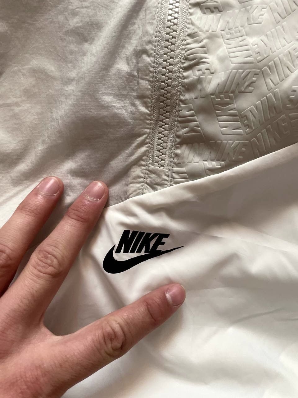Nike × Vintage Nike Anorak Light Jacket Streetwear Big Logo Swoosh Rare Y2k Size US L / EU 52-54 / 3 - 16 Thumbnail