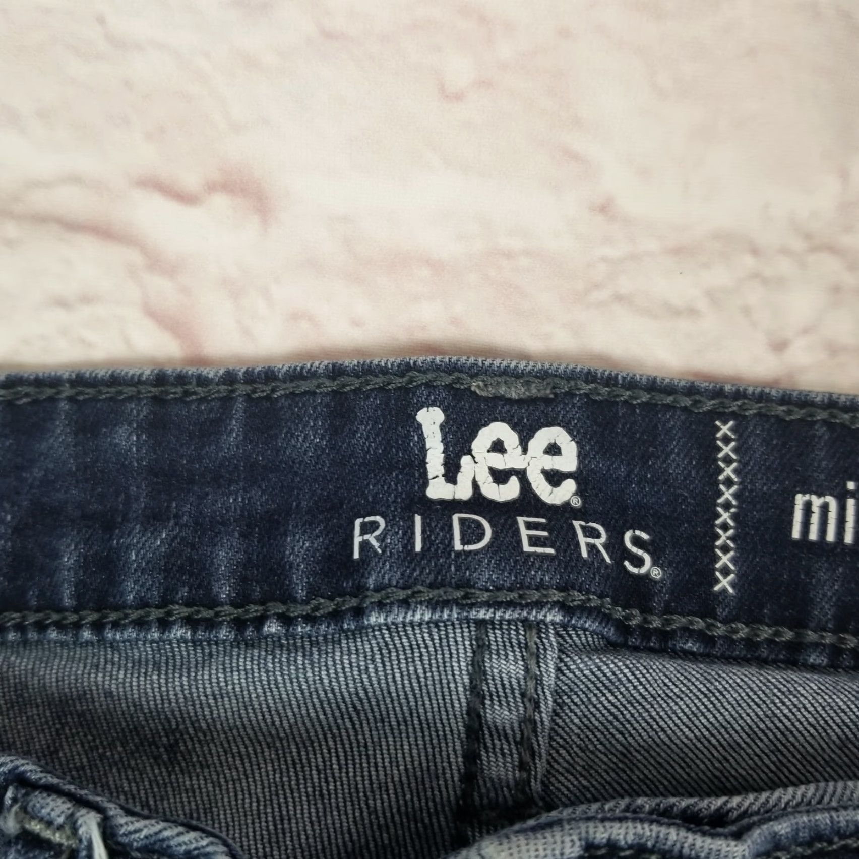 Lee VINTAGE Lee Riders Denim Jeans Womens Midrise Skinny Cropped Size 10P Petite Dark Wash Size 32" / US 10 / IT 46 - 5 Thumbnail