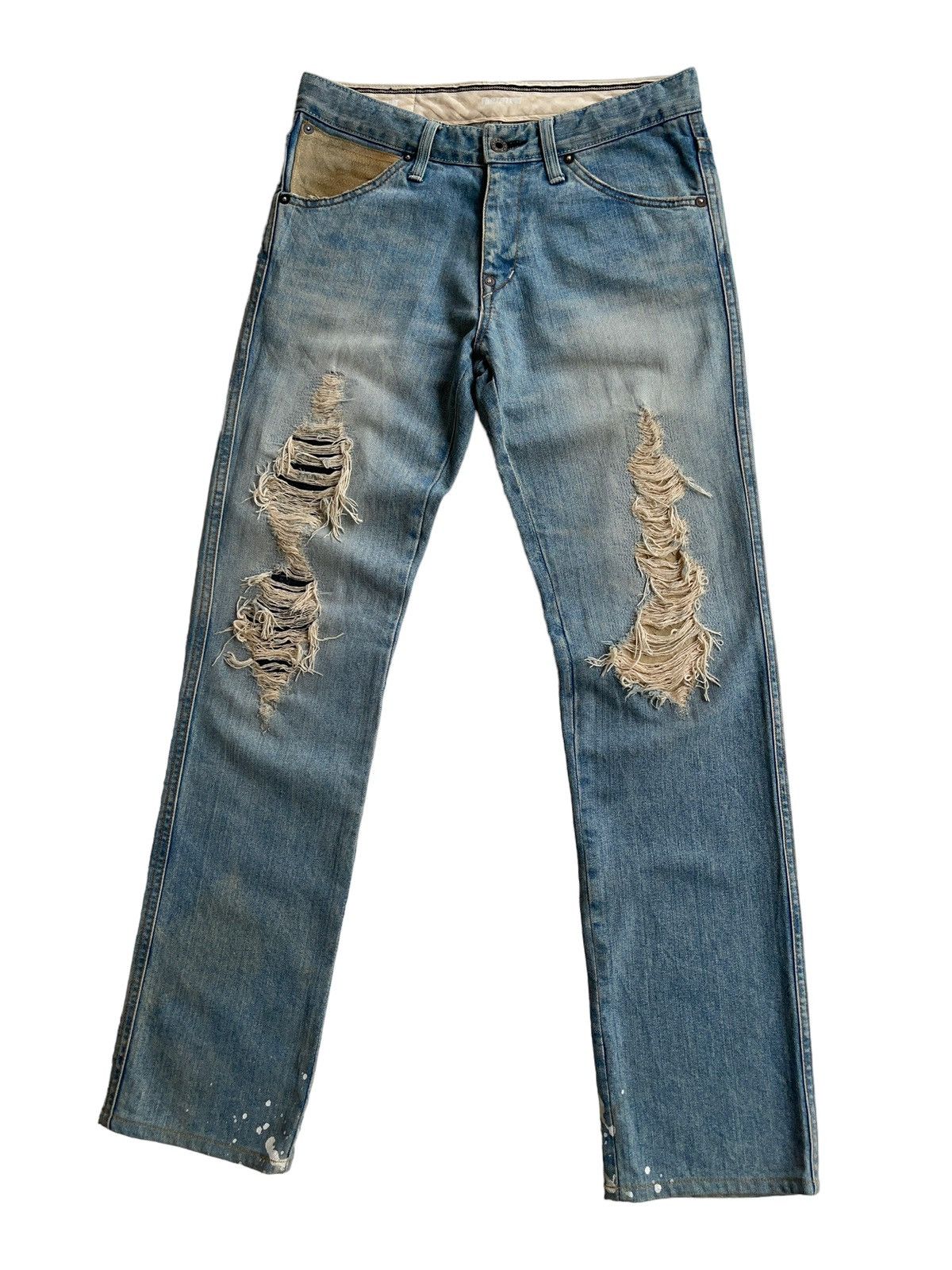 FACTOTUM Factotum Distressed Denim Size US 29 - 6 Thumbnail