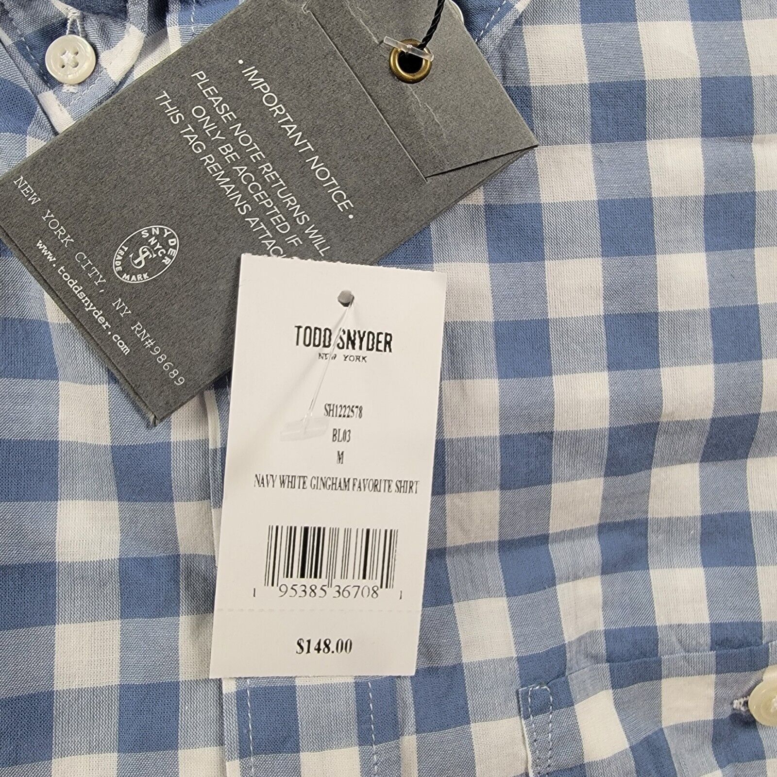 Todd Snyder Todd Snyder Gingham Favorite Oxford Button Down Shirt Size US M / EU 48-50 / 2 - 10 Thumbnail
