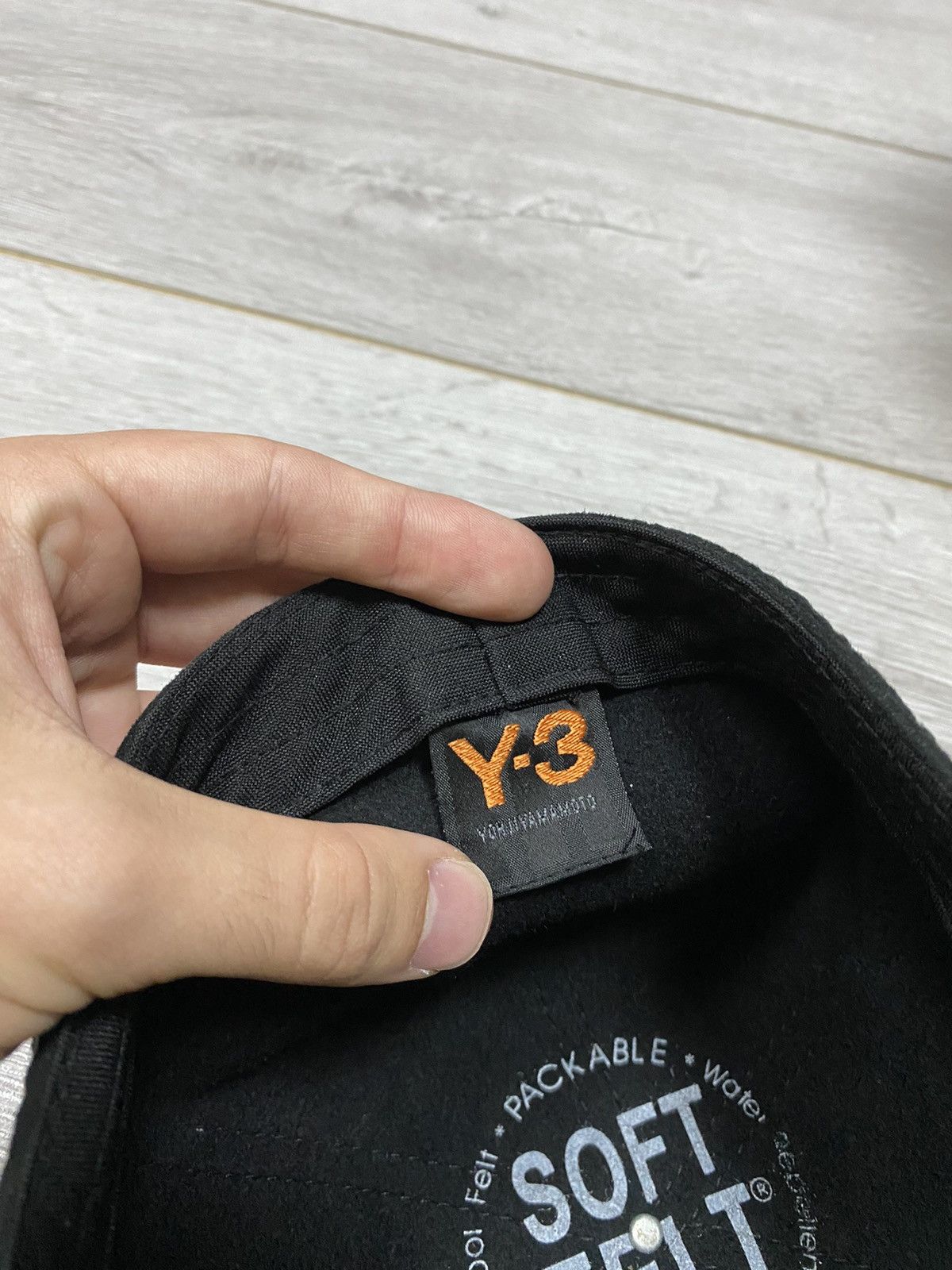 Vintage × Y-3 Y-3 vintage wool big logo cap rhinestones Size ONE SIZE - 3 Thumbnail