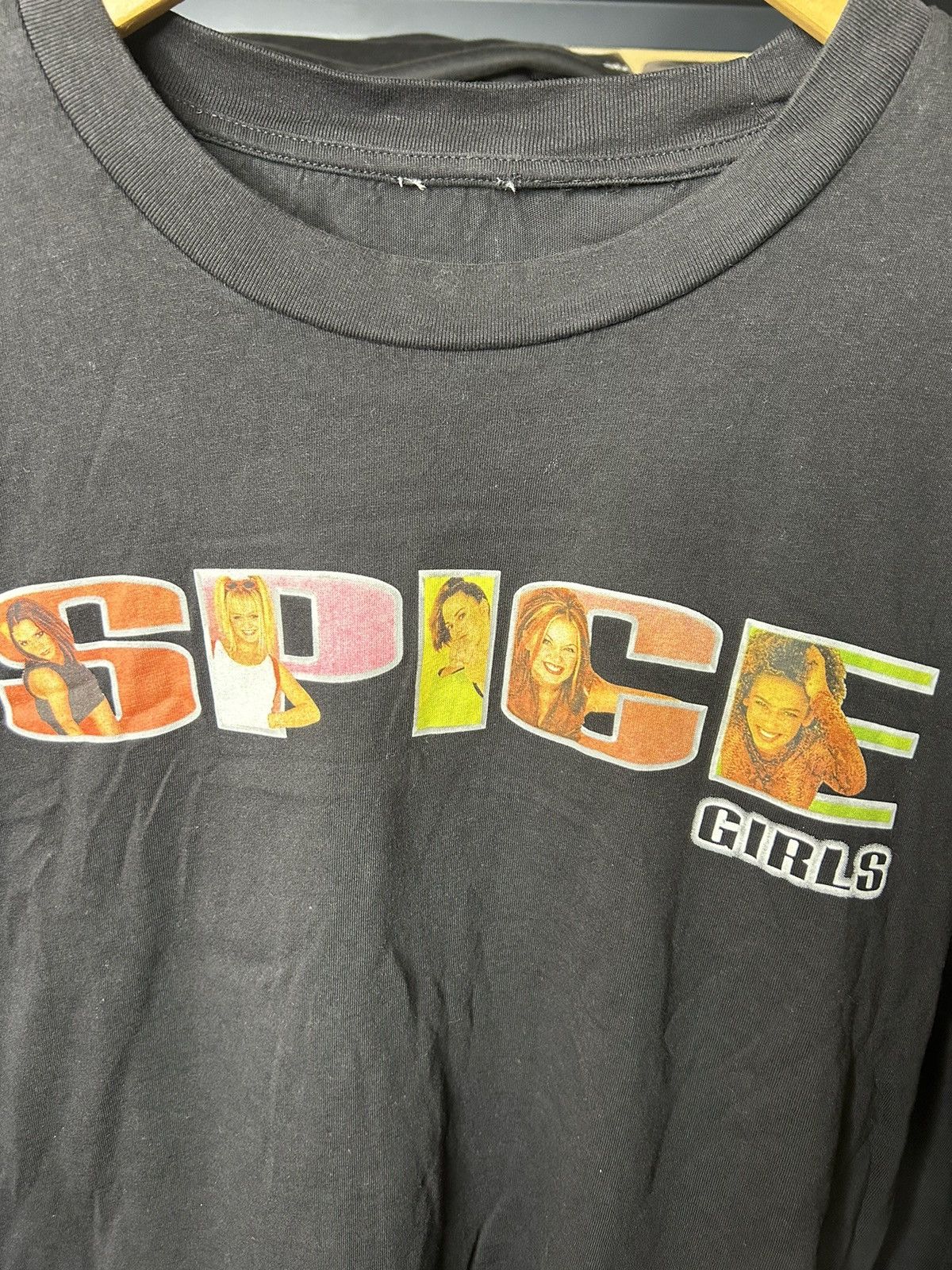 Band Tees × Vintage Vintage Spice Girls Tee Y2K Black Pop Star Graphic Shirt Size US L / EU 52-54 / 3 - 2 Thumbnail