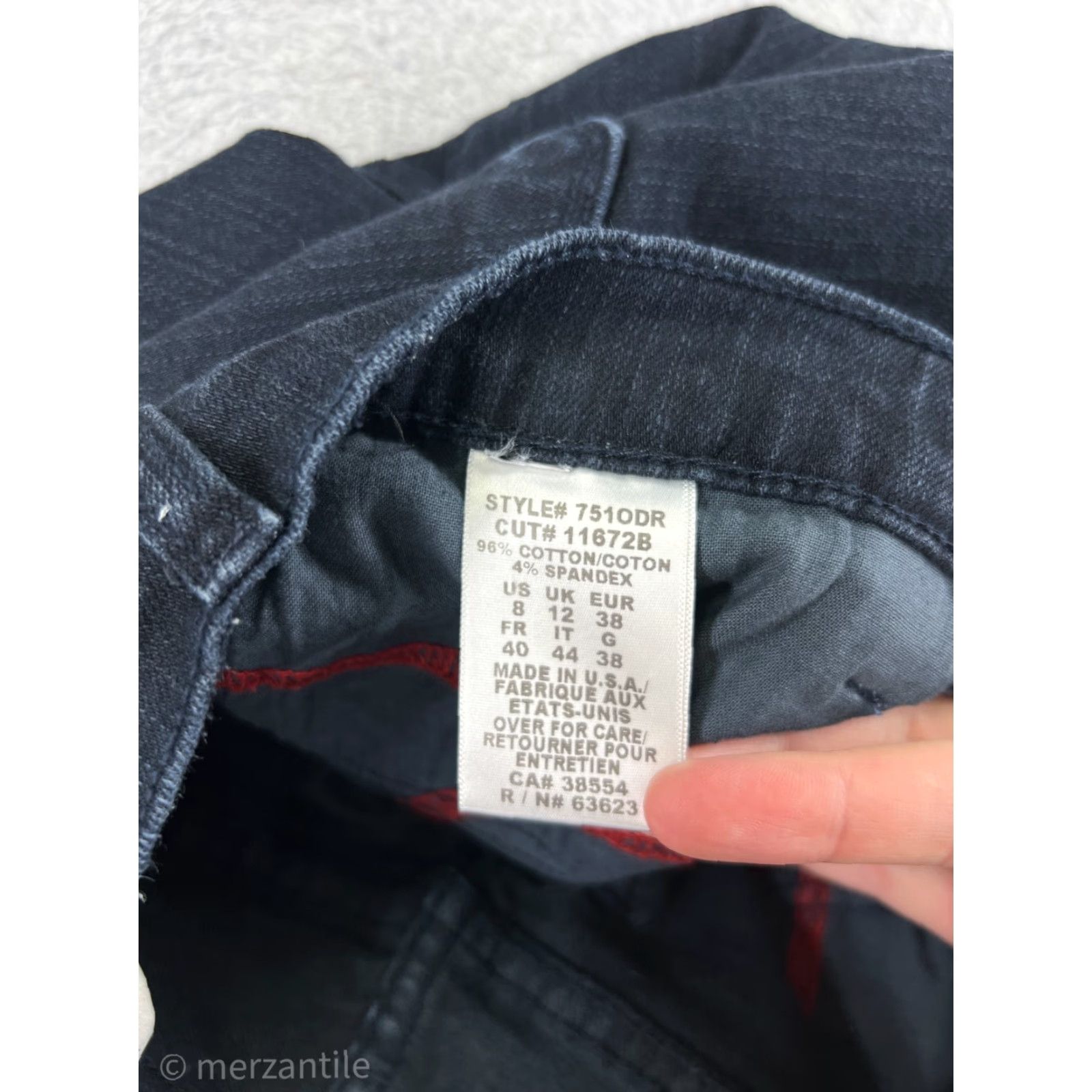 NYDJ Not Your Daughters Jeans NYDJ Jeans Bootscut Blue Denim 8 Women Regular 5-Pocket Stretch Dark Wash Western USA Mens? Size 30" / US 8 / IT 44 - 5 Thumbnail