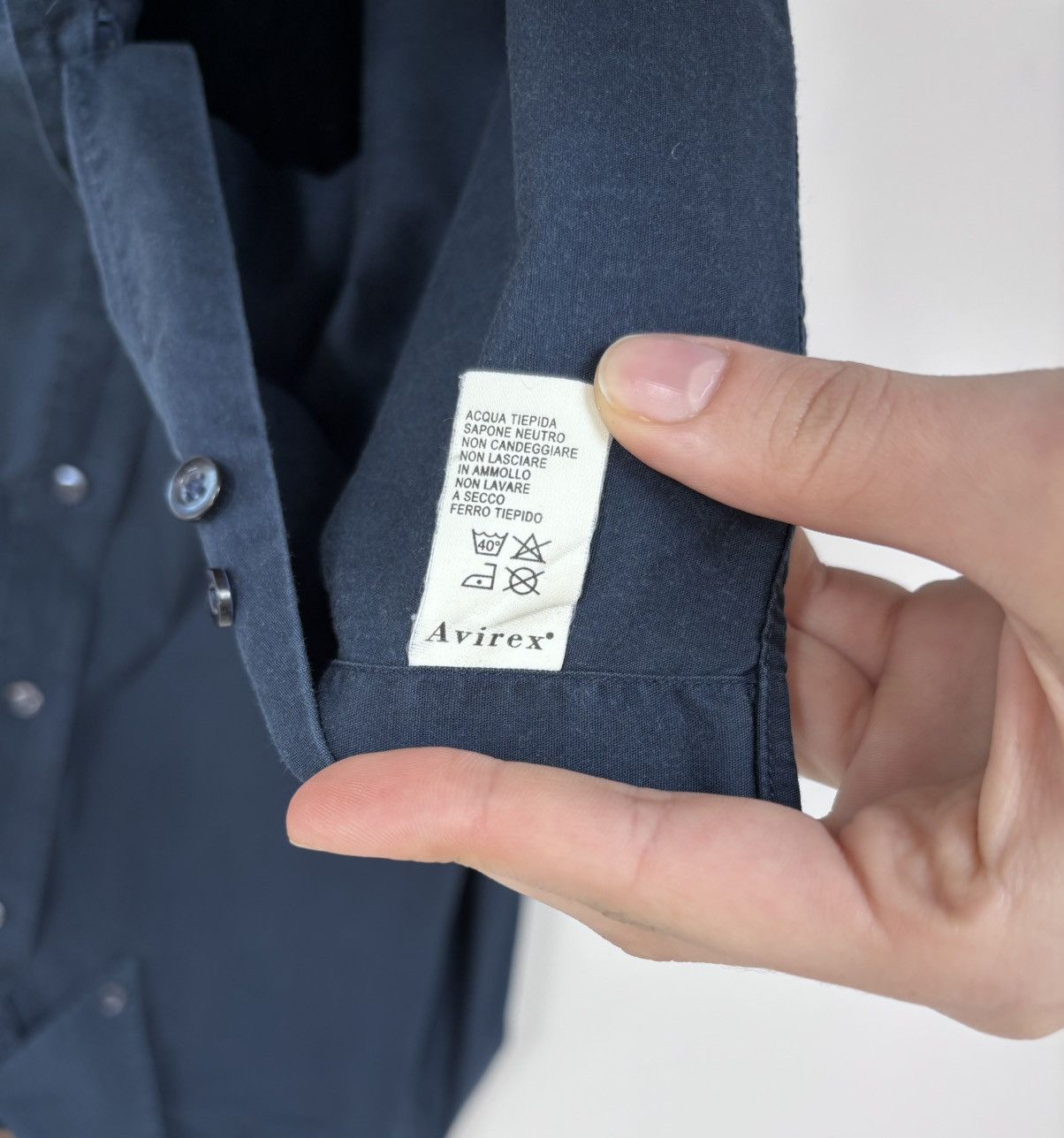 Avirex Vintage Avirex USA Navy Blue Button Up Long Sleeve Shirt Size US XXL / EU 58 / 5 - 12 Thumbnail