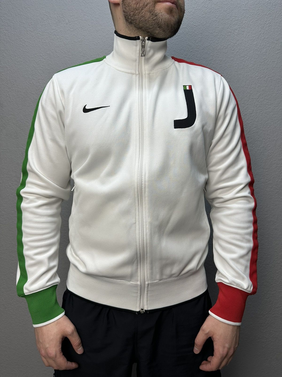 Nike × Vintage Vintage Nike Juventus Blokecore Logo Track Jacket Y2K Drill Size US M / EU 48-50 / 2 - 6 Thumbnail
