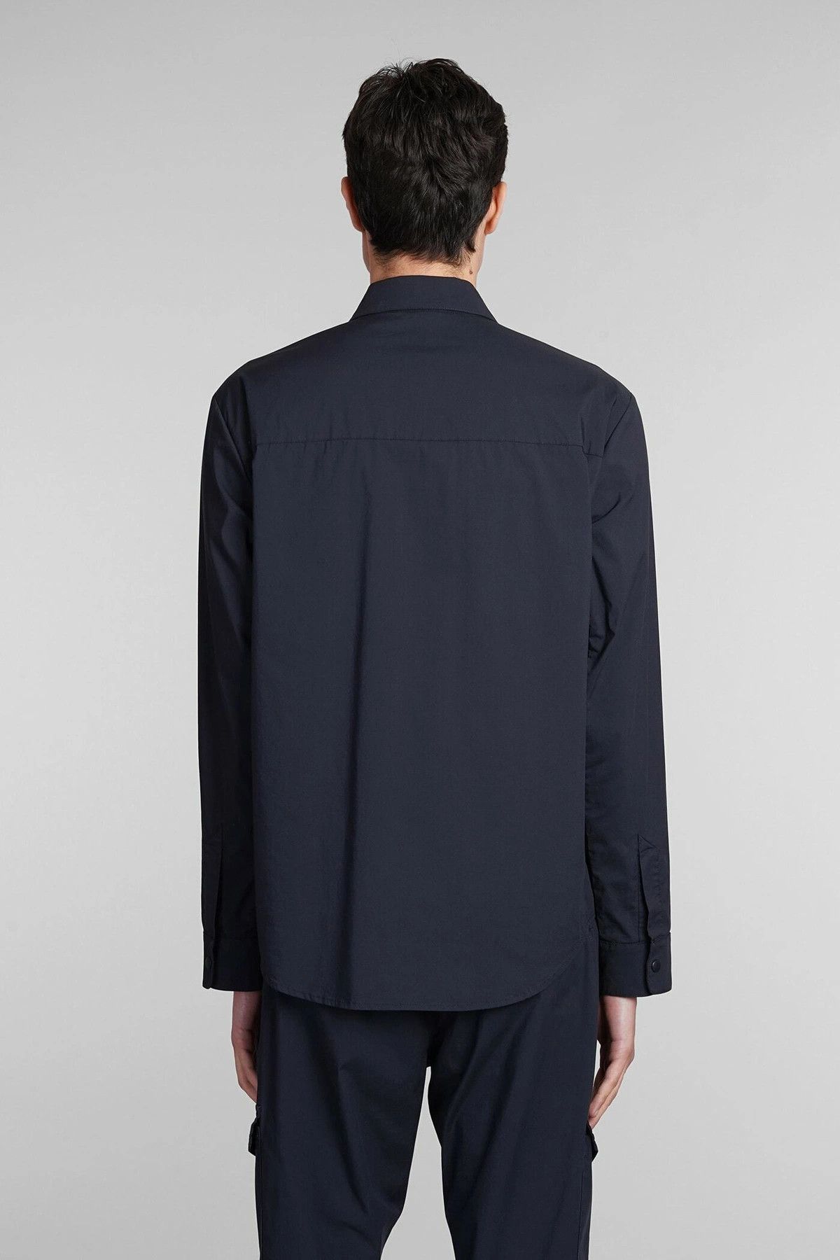 Aspesi ASPESI Arch solid blue cotton blend shirt Medium Size US M / EU 48-50 / 2 - 4 Thumbnail