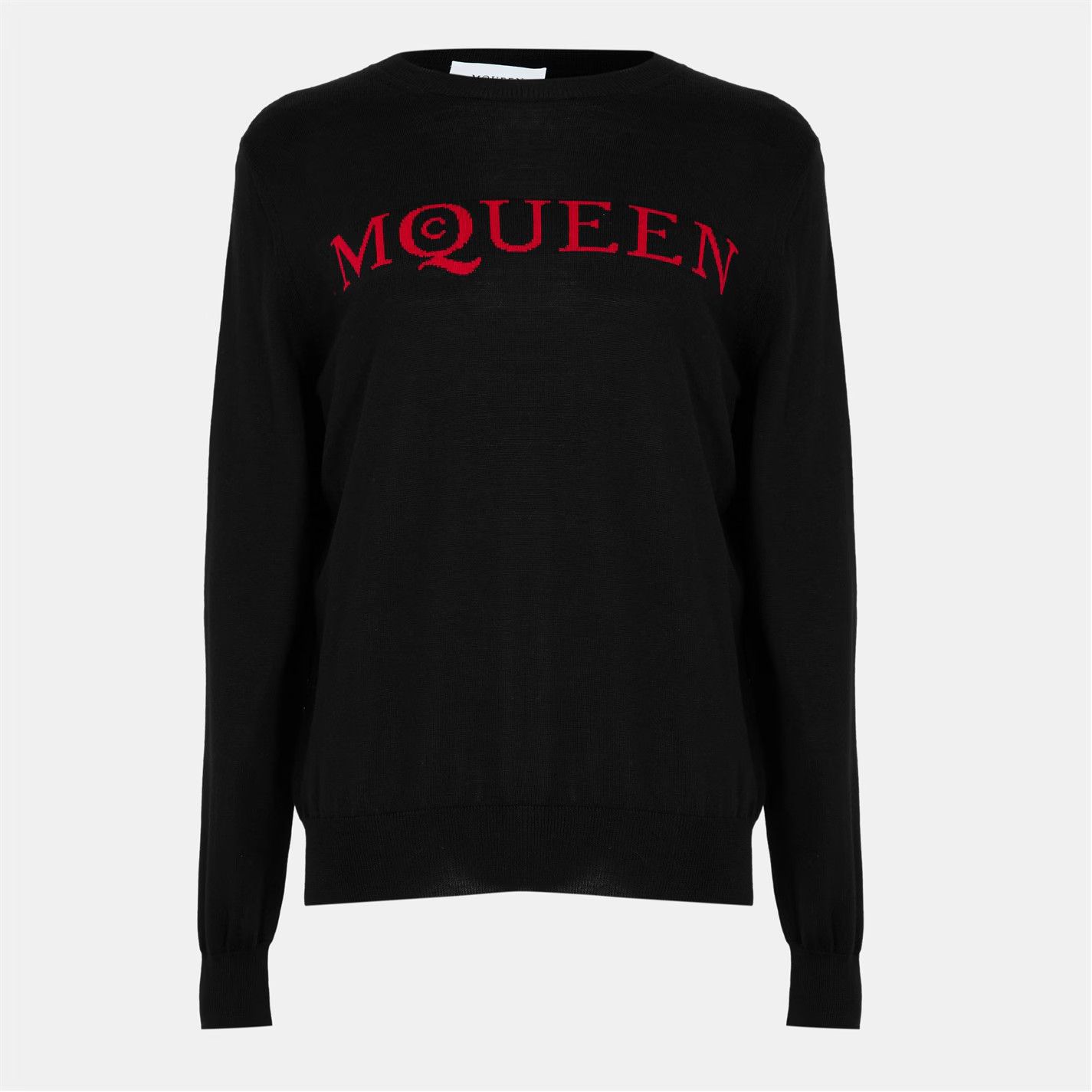 Alexander McQueen o1g2r1mq0326 Alex Flock Crew Sweatshirt in Black Size US XL / EU 56 / 4 - 1 Thumbnail