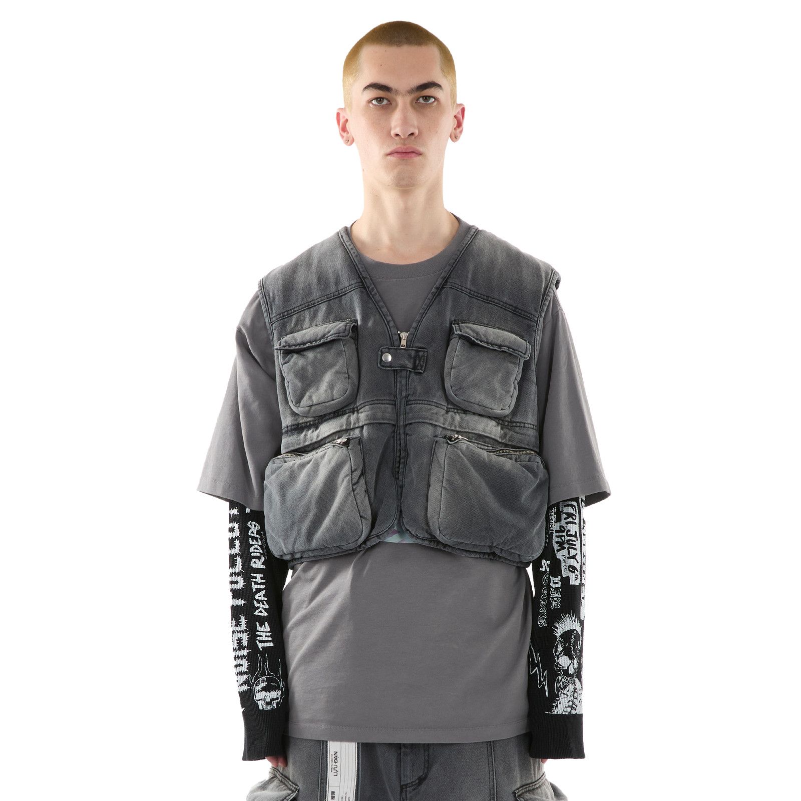 LUU DAN Lu'u Dan Wadded Cargo Vest (Sz L and XL Available) Size US L / EU 52-54 / 3 - 1 Thumbnail