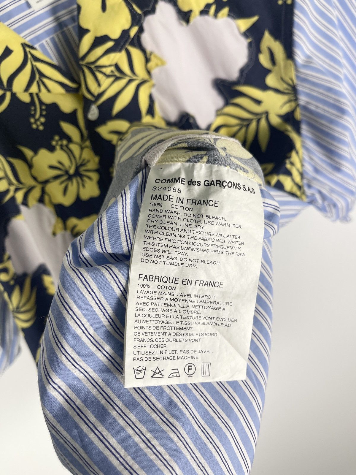 Comme des Garcons × Comme des Garcons SHIRT COMME des GARCONS SHIRT S/S16 Hibiscus Pattern Shirt Size US S / EU 44-46 / 1 - 6 Thumbnail