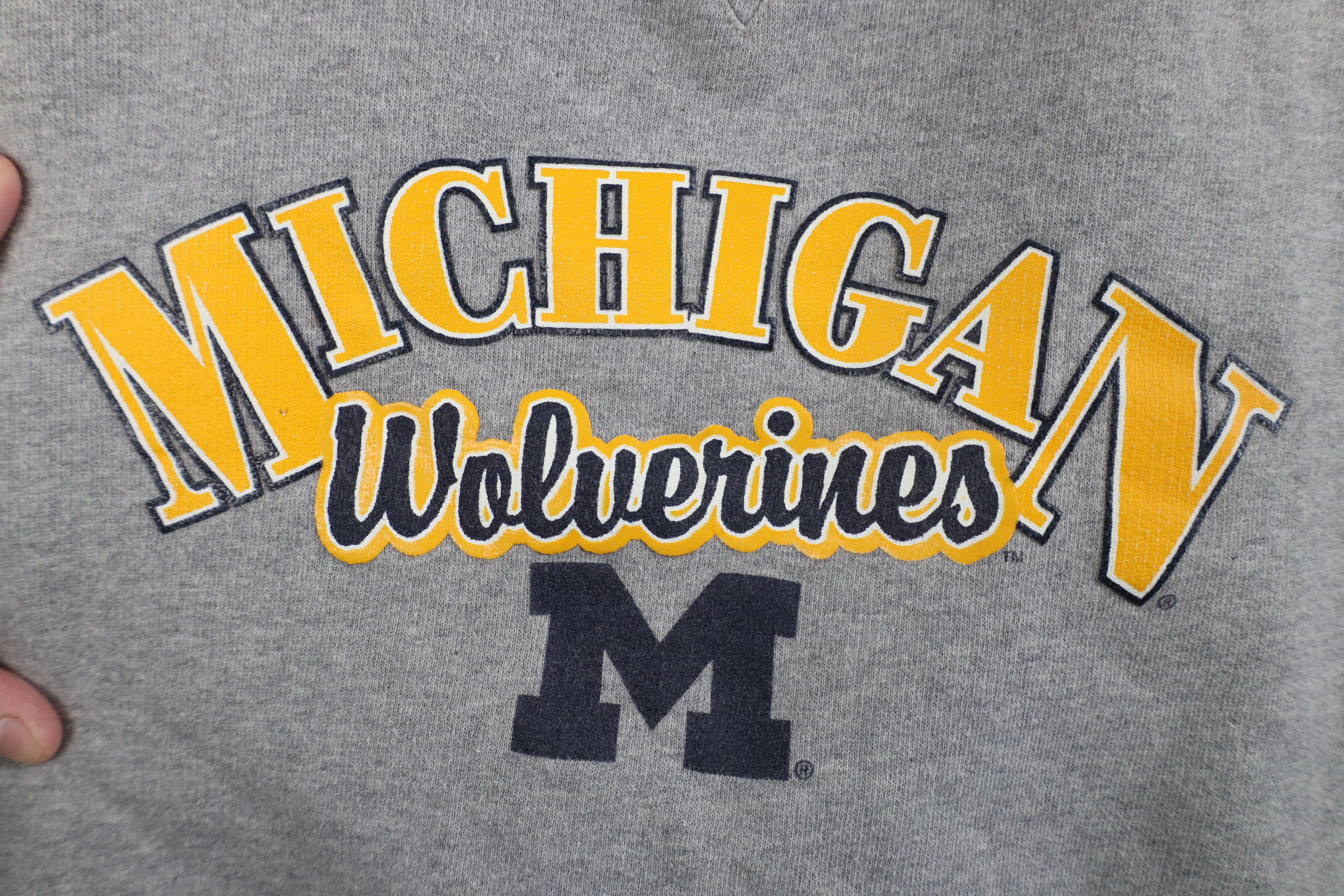 Starter Vintage 90s Starter University of Michigan Sweatshirt Size L / US 10 / IT 46 - 4 Thumbnail