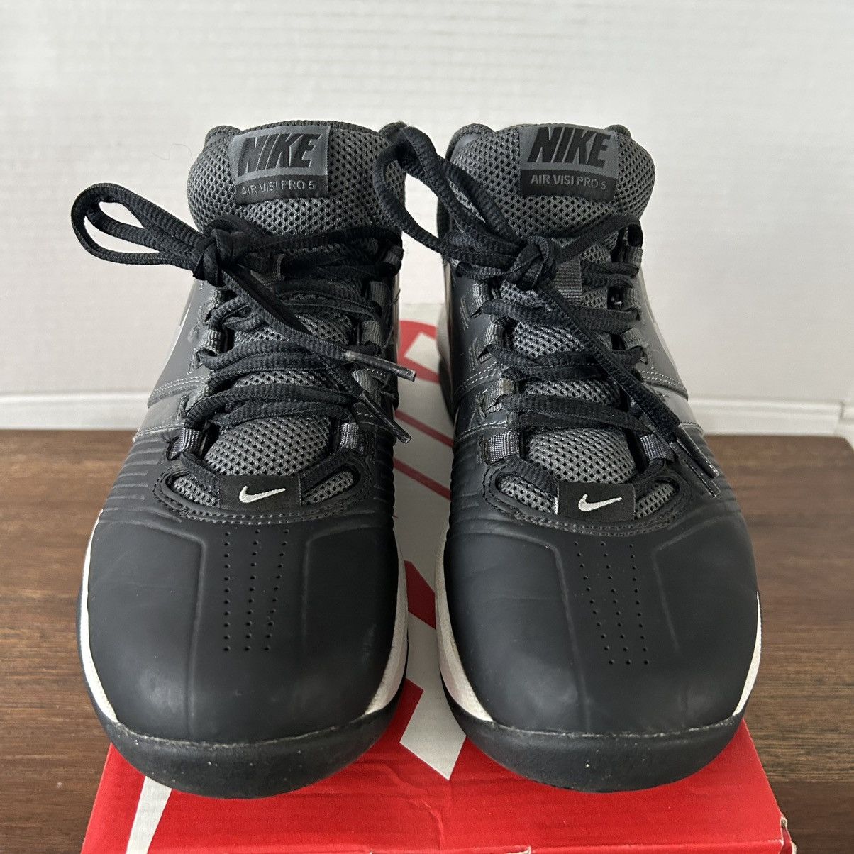 Nike Nike Air Visi Pro V NBK Baseball Shoes Black/Grey Size 8 Size US 8 / IT 38 - 7 Thumbnail