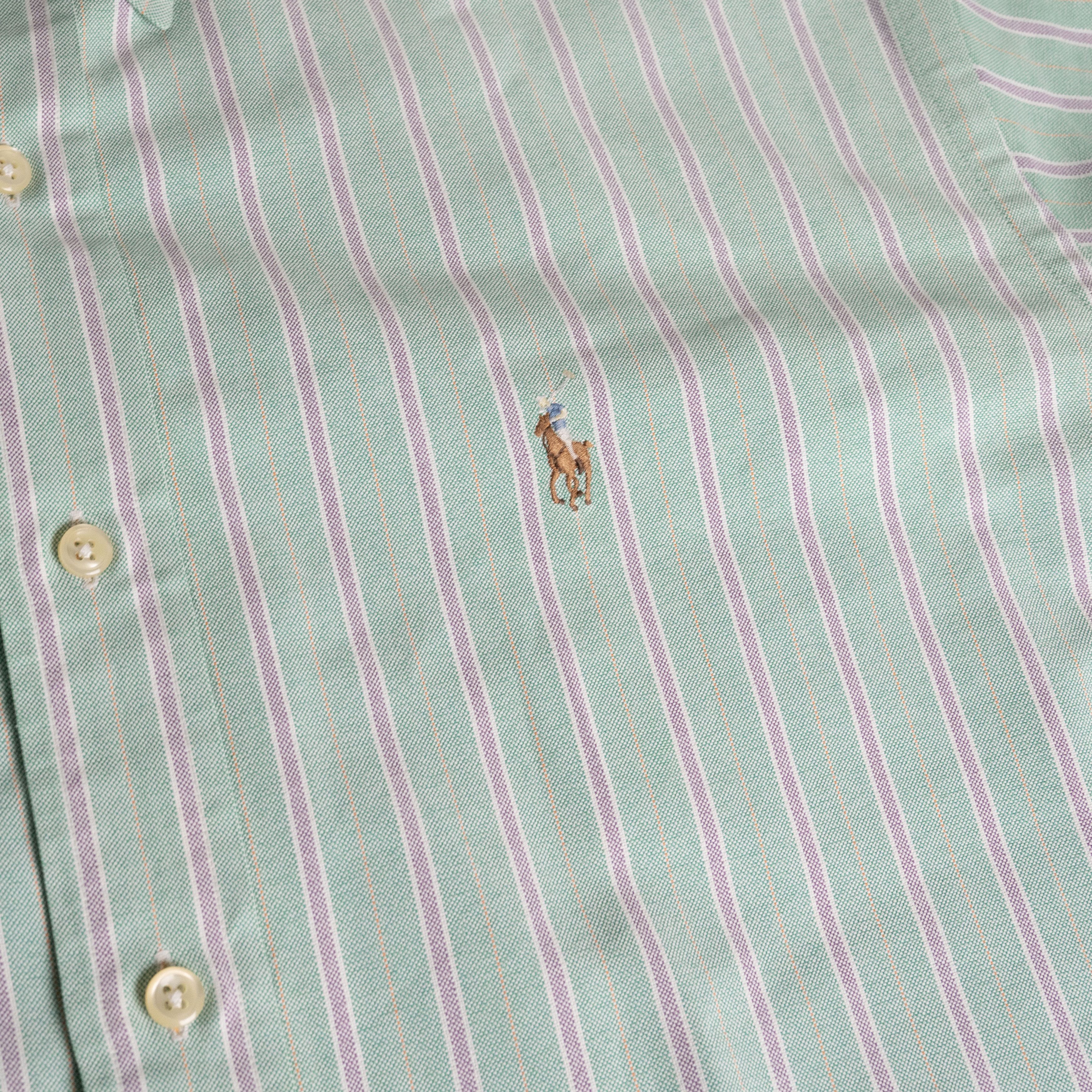 Polo Ralph Lauren Vintage 1990's Polo Ralph Lauren Stripe Button Up Shirt Size US L / EU 52-54 / 3 - 3 Thumbnail
