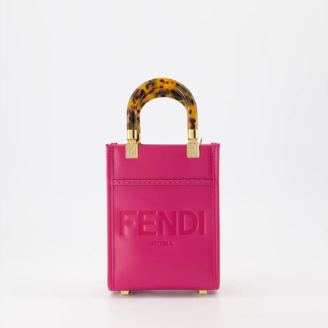 Fendi o1s1wg111224 Size: OS / Mini Sunshine Shopper Bag in Pink Size ONE SIZE - 1 Thumbnail