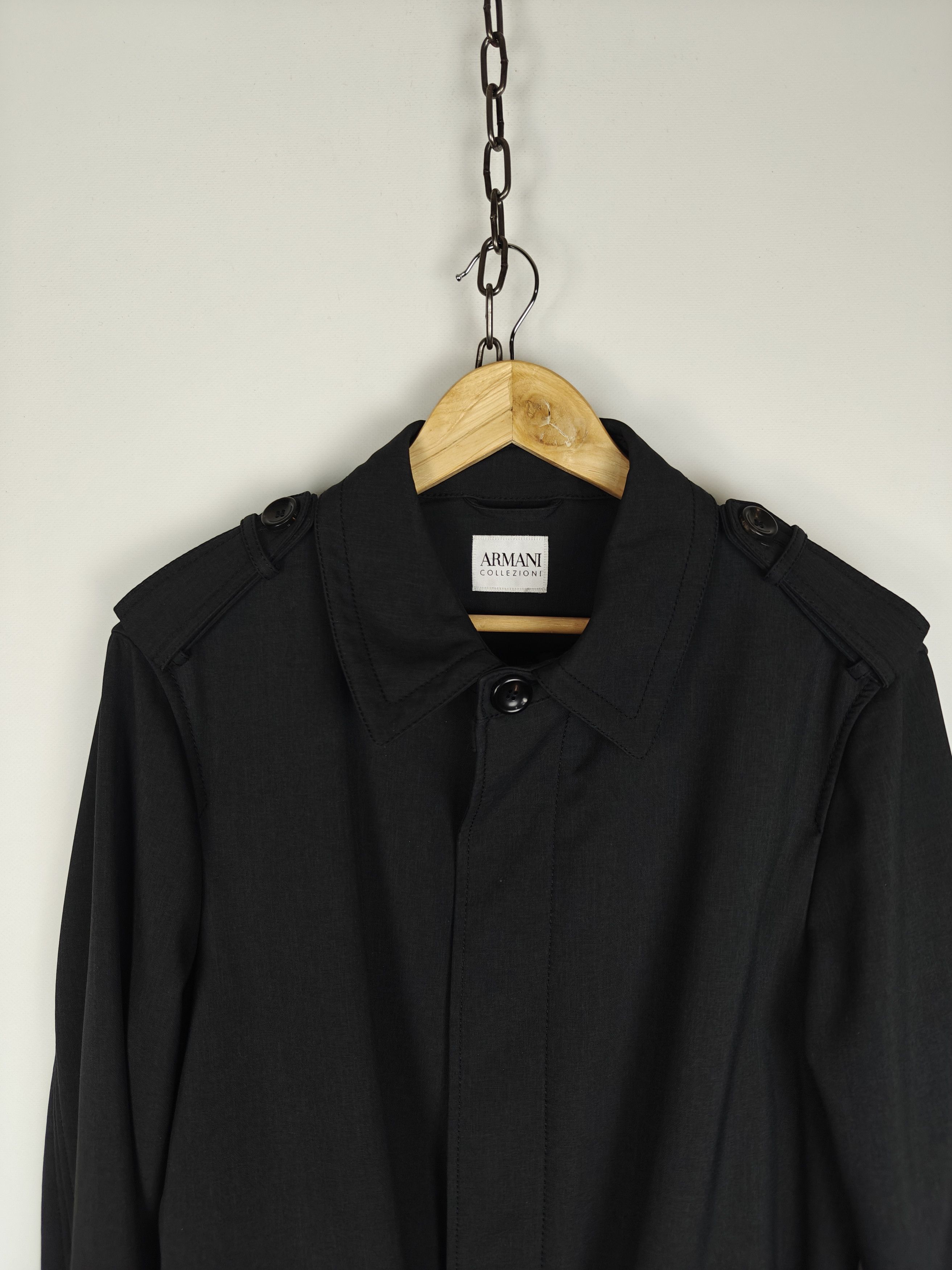Armani Collezioni Armani Collezioni Jacket Water Repellent Italy Black sz 42 Size US L / EU 52-54 / 3 - 2 Thumbnail