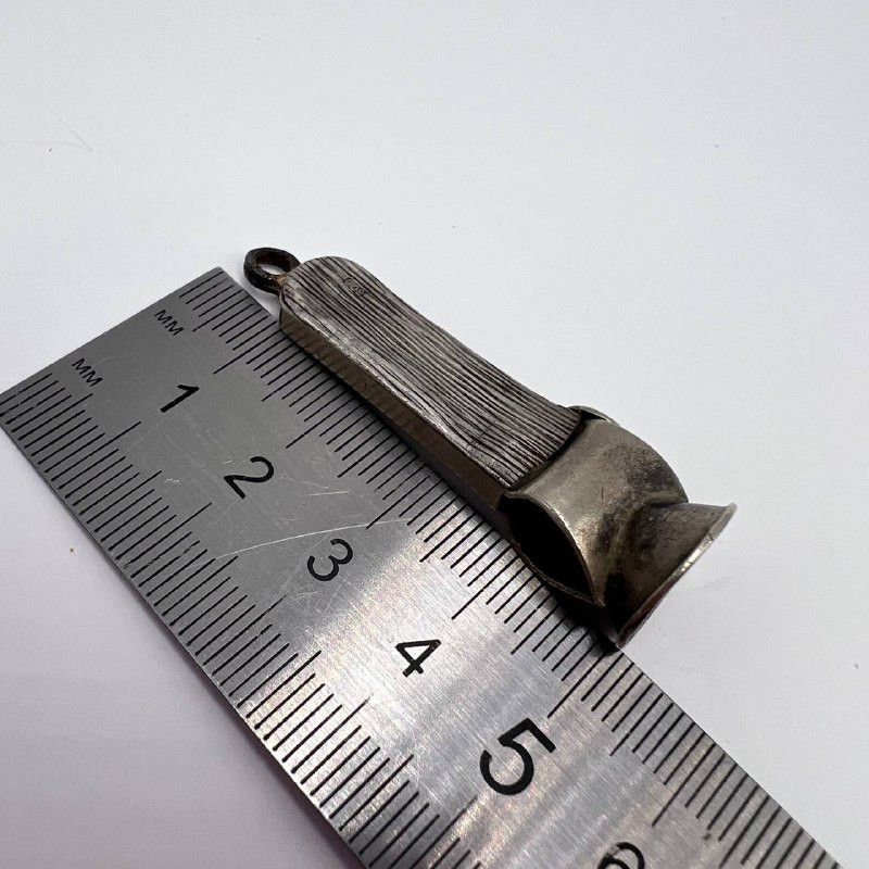 Vintage Vintage 800 Silver Cigar Cutter Germany Pendant Smoking Tool Size ONE SIZE - 7 Thumbnail