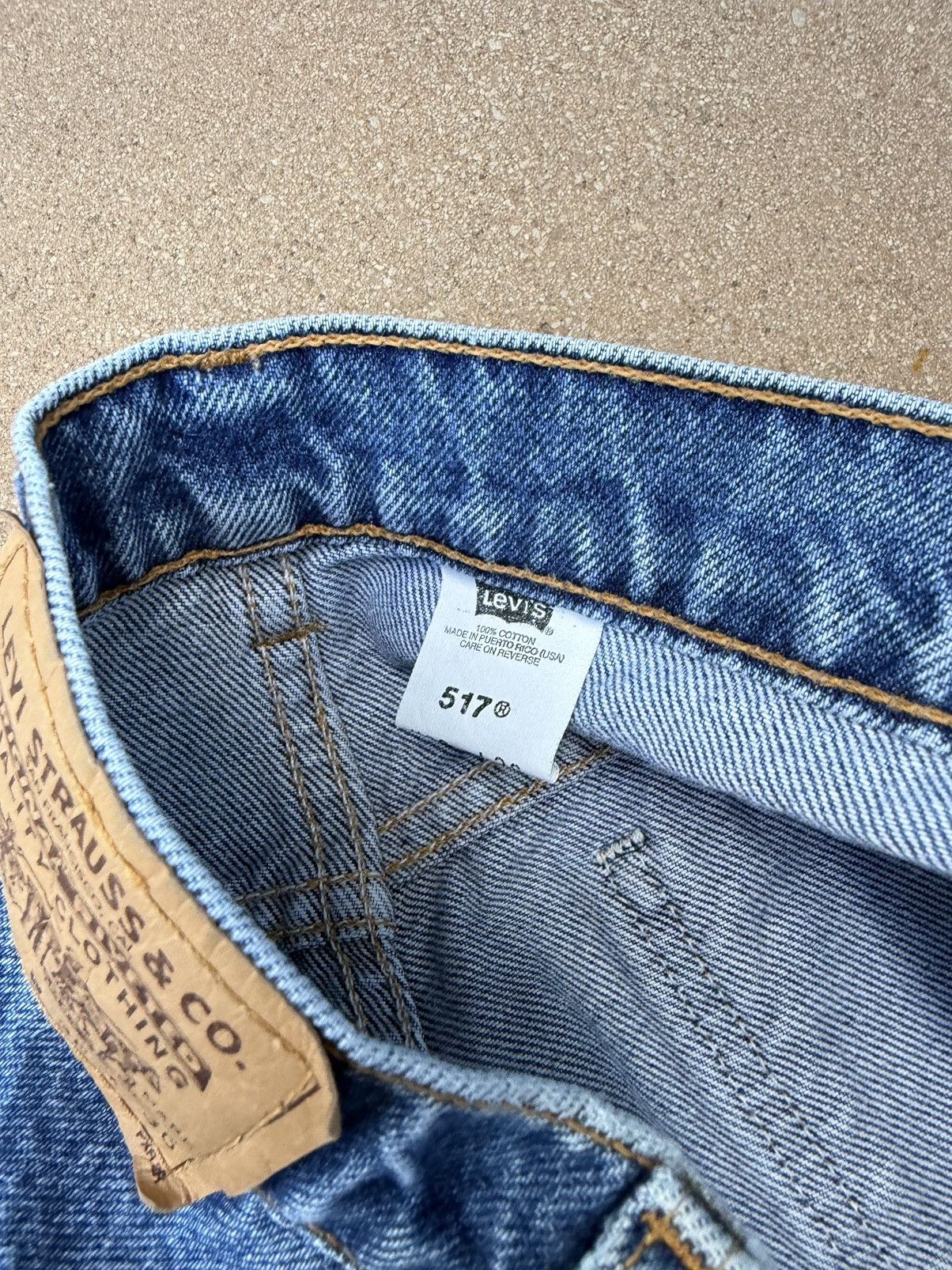 Levi's Vintage 90’s Levi’s 517 Orange Tab Bootcut Flare Jeans 35x30 Size US 35 - 6 Thumbnail