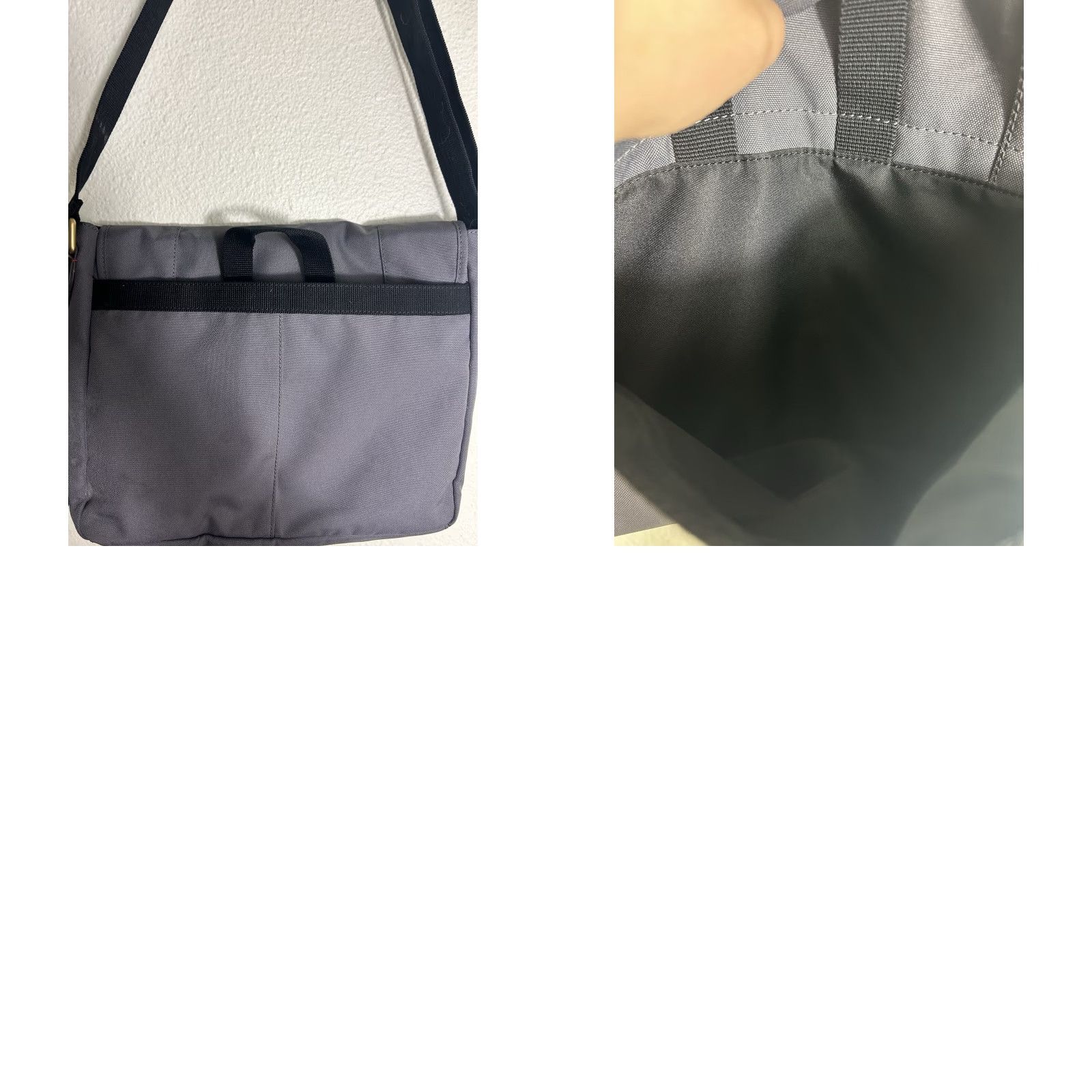 Fossil Fossil Crossbody Bag Gray Polyester Leather 12x12x3.5 Adjustable Strap Women Bag Cross-Body Messenger Size ONE SIZE - 11 Thumbnail