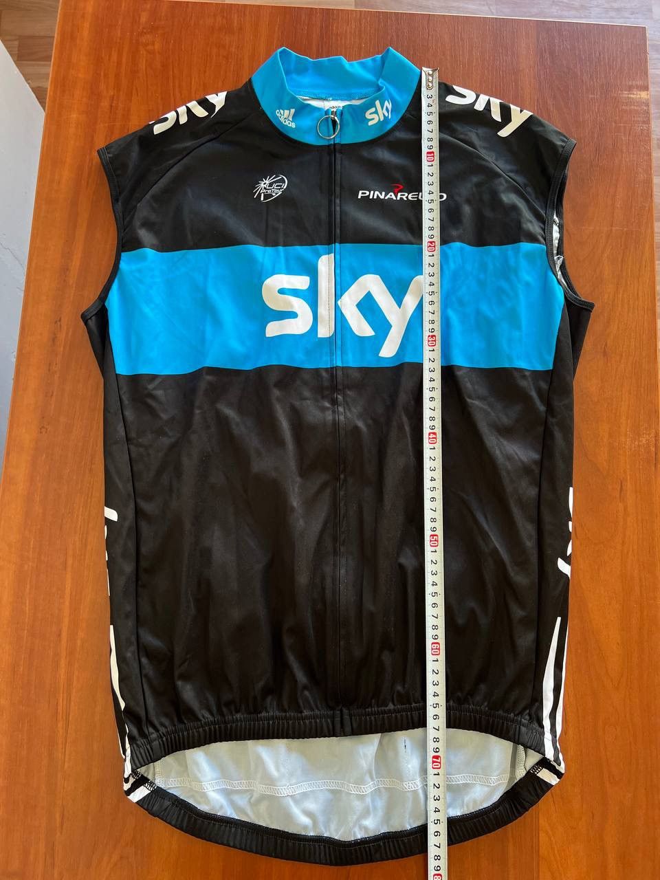 Adidas 2010 ADIDAS PINARELLO SKY PRO TOUR CYCLING BIKE VEST JERSEY Size US XXL / EU 58 / 5 - 14 Thumbnail