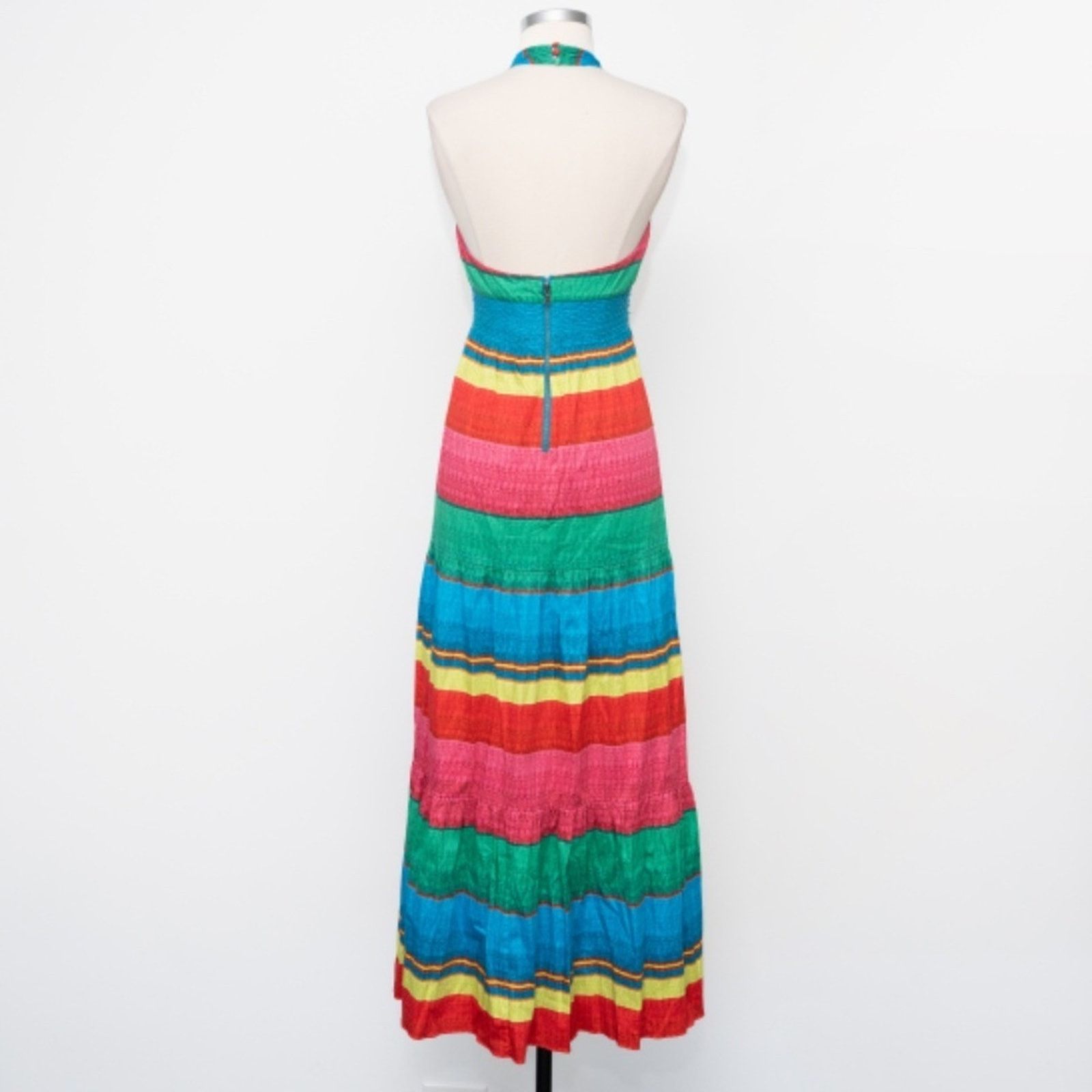 Alice + Olivia Alice And Olivia. Lyndon tiered halter neck maxi dress. Size XS / US 0-2 / IT 36-38 - 2 Thumbnail