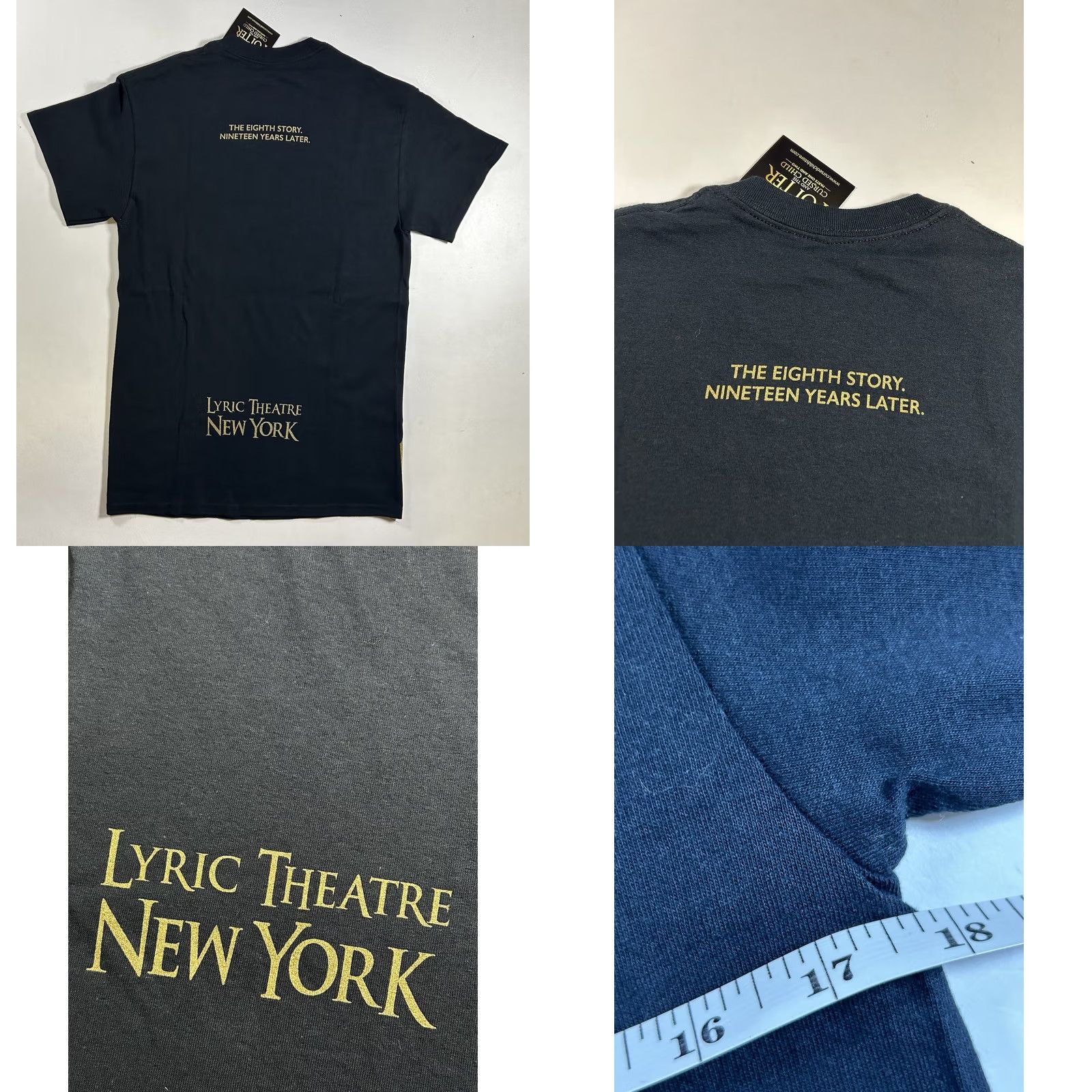 Vintage Harry Potter and the Cursed Child New York T-Shirt Small Black Graphic Print Movie Size US S / EU 44-46 / 1 - 8 Thumbnail