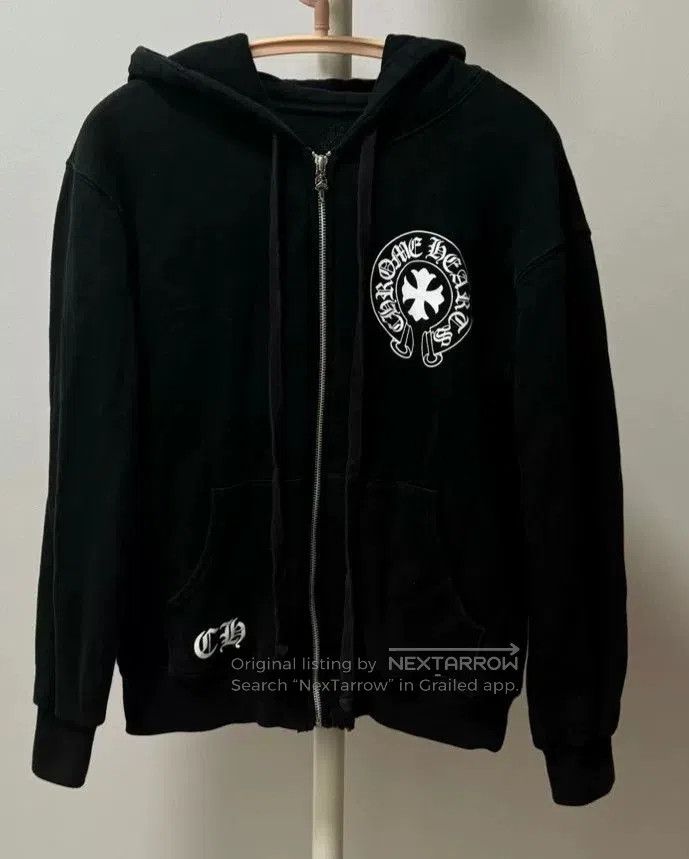 Chrome Hearts black chrome hearts graphic zip hoodie. Size US S / EU 44-46 / 1 - 1 Thumbnail