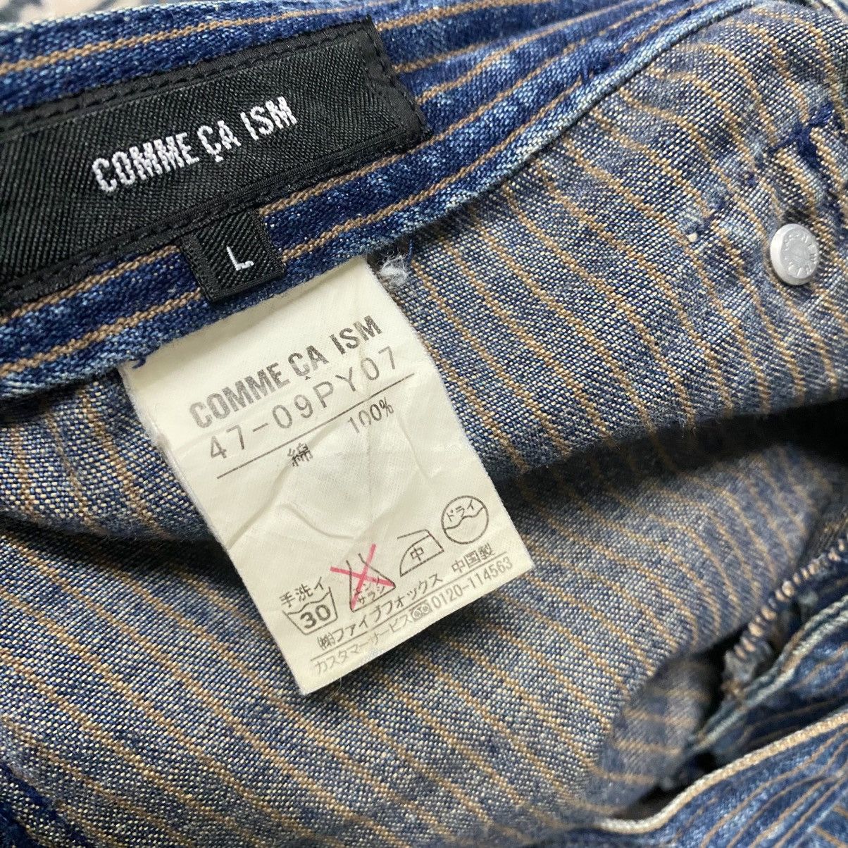 Comme Ca Ism × Japanese Brand COMME CA ISM Denim Hickory Flare Pants Size US 32 / EU 48 - 19 Thumbnail