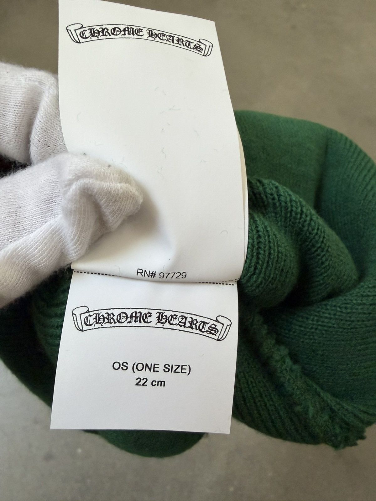 Chrome Hearts SUPER RARE! CHROME HEARTS Oregon CH Beanie Green Size ONE SIZE - 5 Thumbnail
