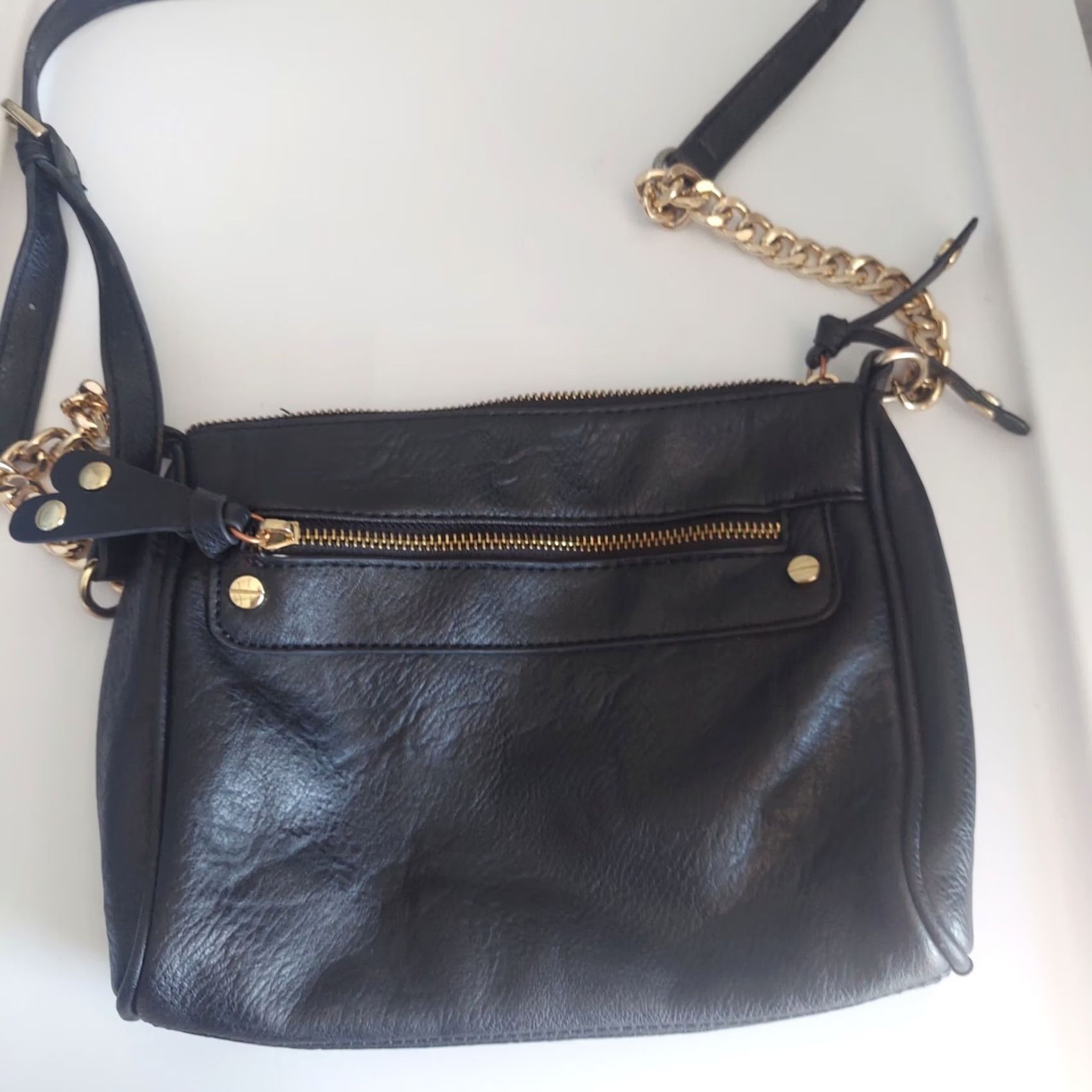 Vintage BP Gold Chain Black Crossbody Purse Bag Size ONE SIZE - 4 Thumbnail