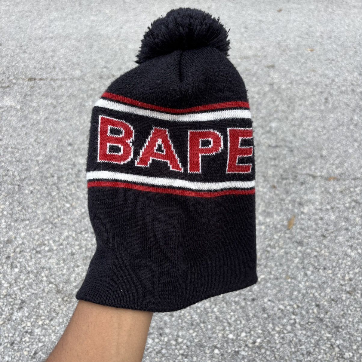 Bape Bape Knit Pom Beanie Size ONE SIZE - 4 Thumbnail