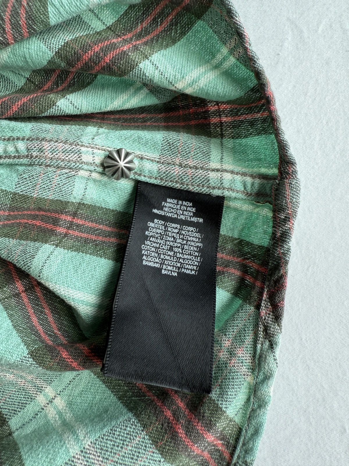 Ralph Lauren RRL Ralph Lauren Western Ranch Plaid Cotton Workshirt Size US XXL / EU 58 / 5 - 4 Thumbnail