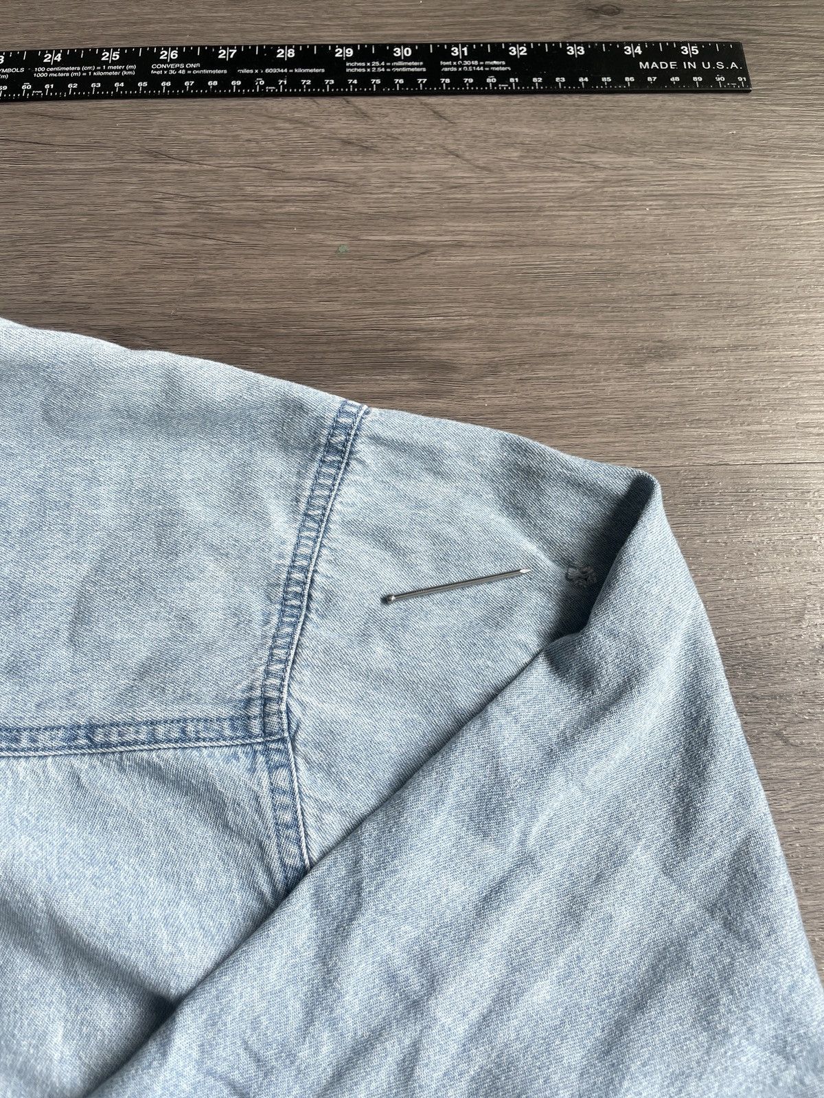 Vintage × Wrangler Vintage Wrangler “Cropped Rugged Wear” Button-up (No Sz.) Size US L / EU 52-54 / 3 - 7 Thumbnail
