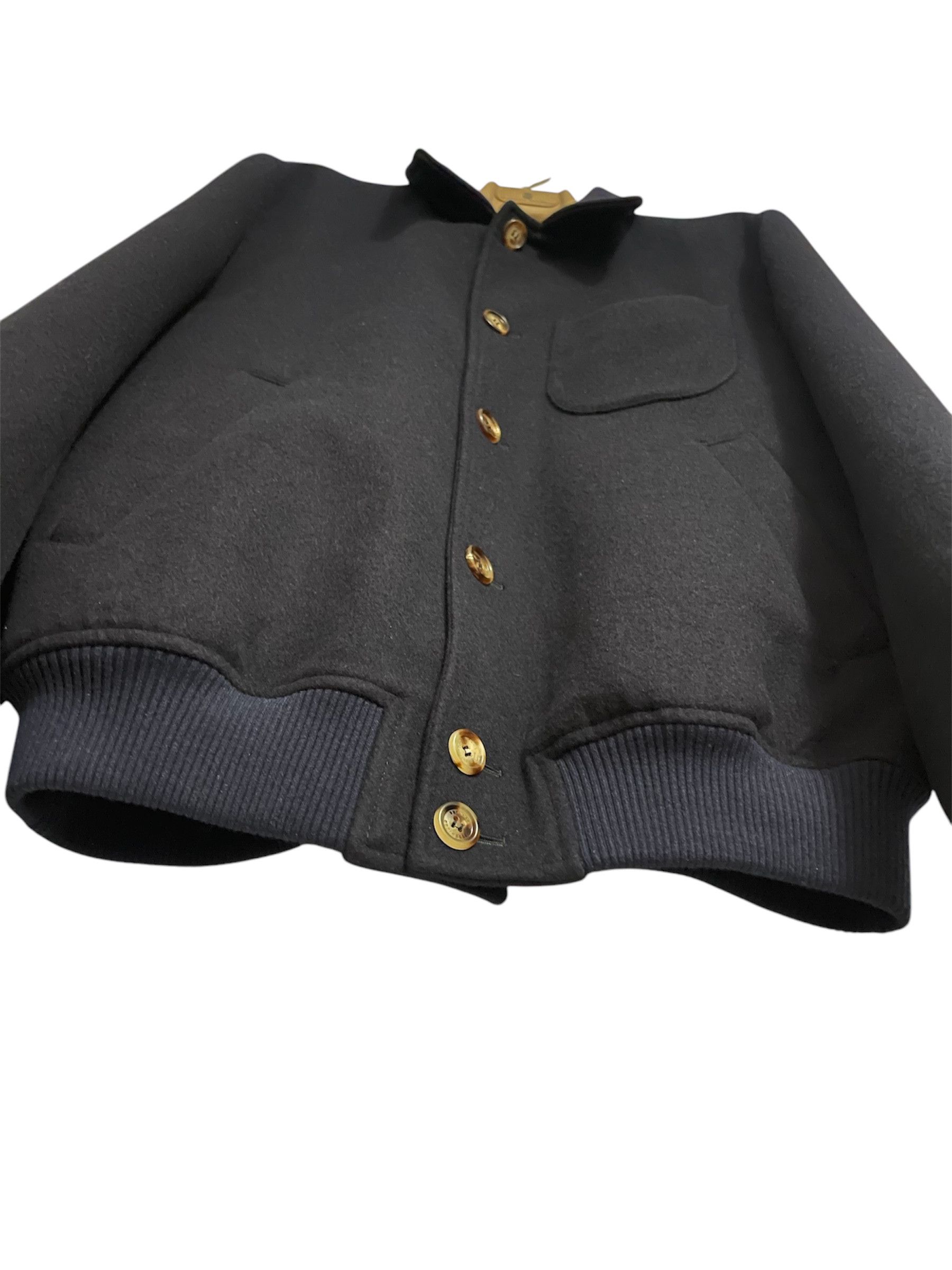 Brunello Cucinelli Brunello Cucinelli Melton Wool Flight Jacket Size 50 IT Size US M / EU 48-50 / 2 - 8 Thumbnail