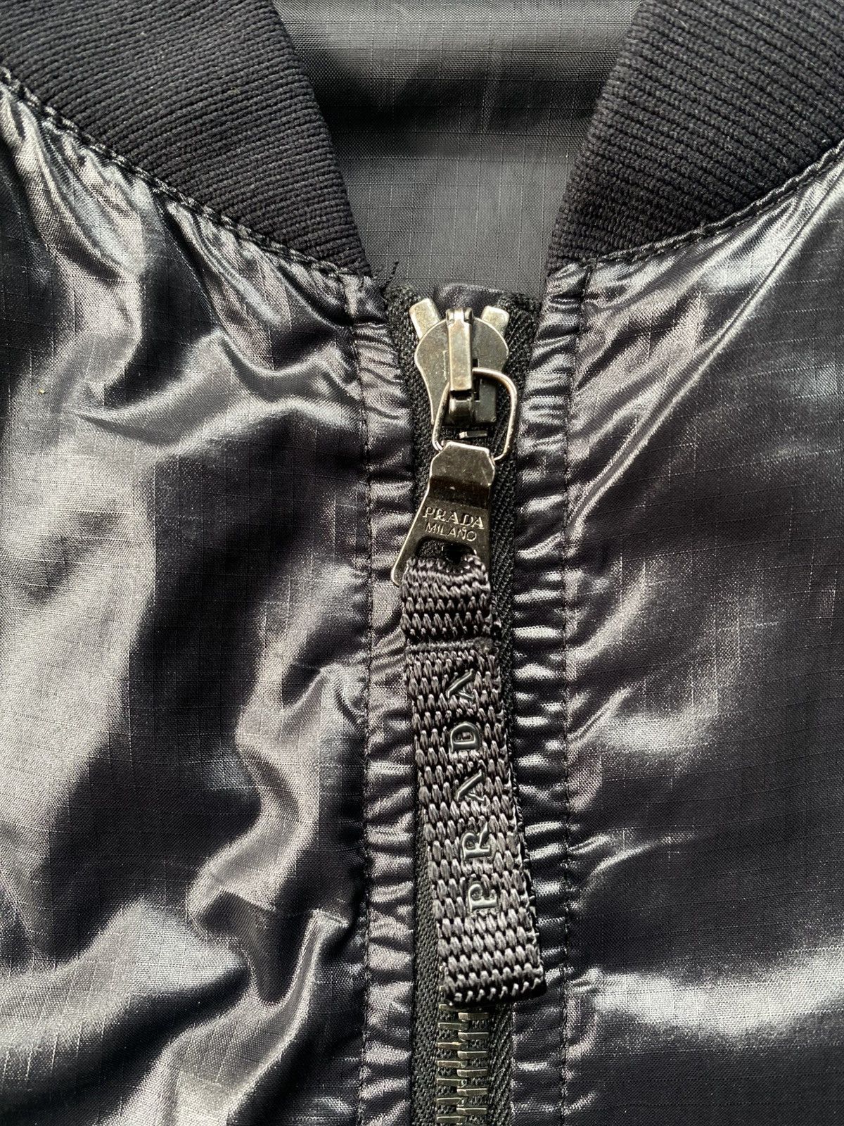 Prada Prada 2006 biker nylon bomber jacket Size US M / EU 48-50 / 2 - 6 Thumbnail
