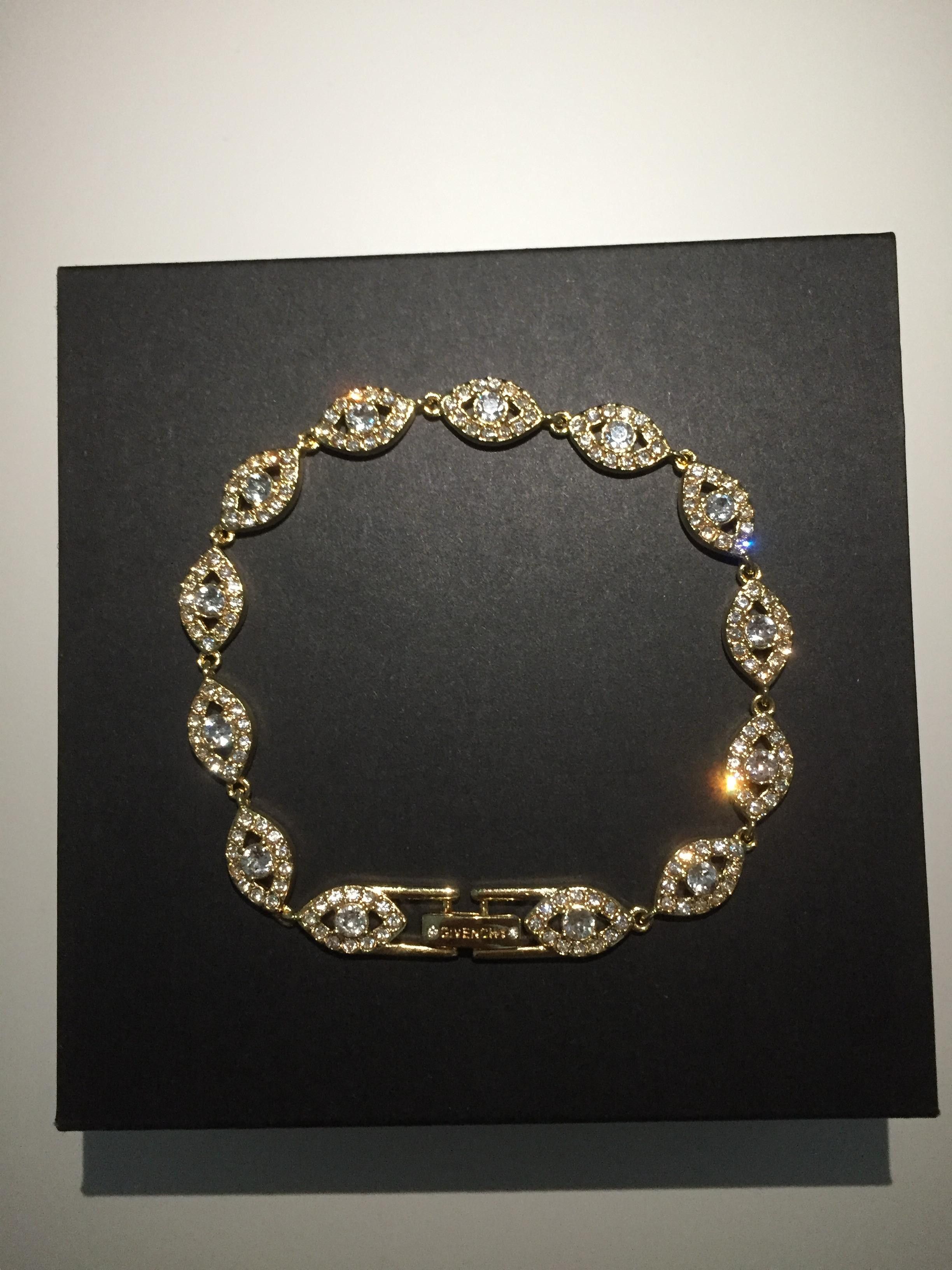 Givenchy Givenchy Crystal Flex Bracelet Gold Size ONE SIZE - 2 Thumbnail