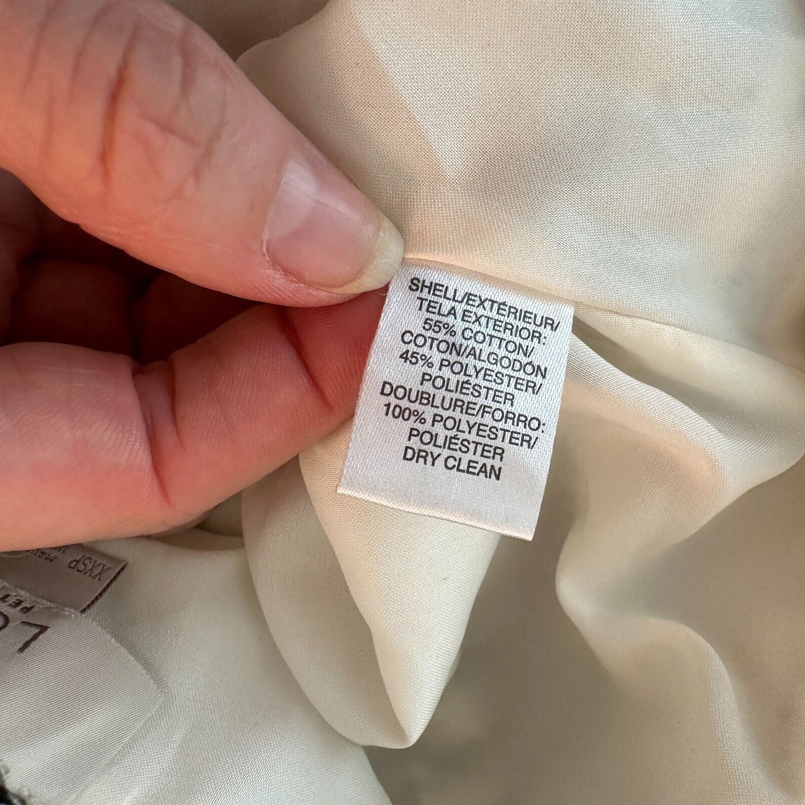 Loft Ann Taylor Loft Petite Cream Black Chevron Flare Skirt XXSP Size 24" / US 00 / IT 34 - 9 Thumbnail