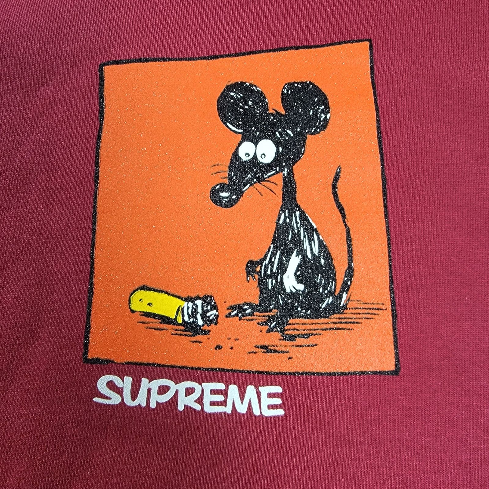 Supreme Supreme Red Mouse Tee Sz M (658-661) Size US M / EU 48-50 / 2 - 3 Thumbnail