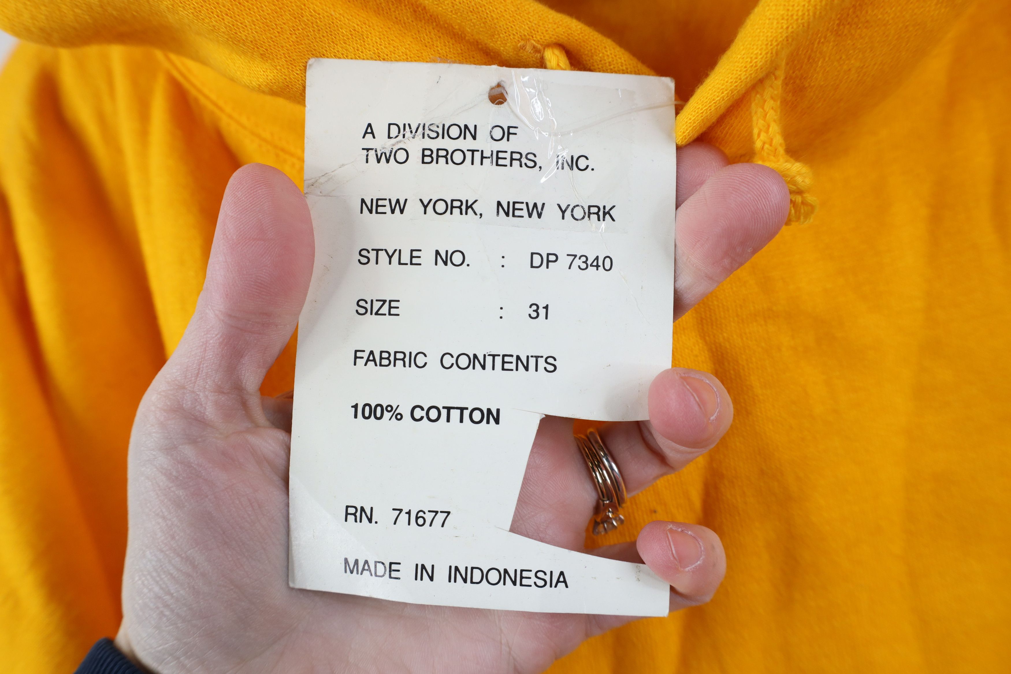 Vintage Deadstock Vintage 90s Streetwear Baggy Hoodie Sweatshirt Size US XXL / EU 58 / 5 - 7 Thumbnail