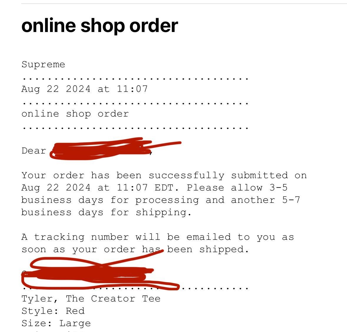 Supreme Supreme Tyler The Creator Size US L / EU 52-54 / 3 - 2 Thumbnail