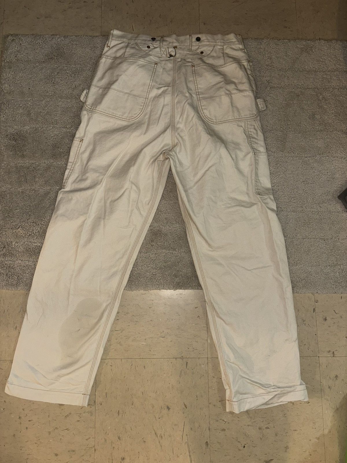 Kapital KAPITAL Lumber Tapered Embroidered Canvas Trousers white Size US 30 / EU 46 - 12 Thumbnail