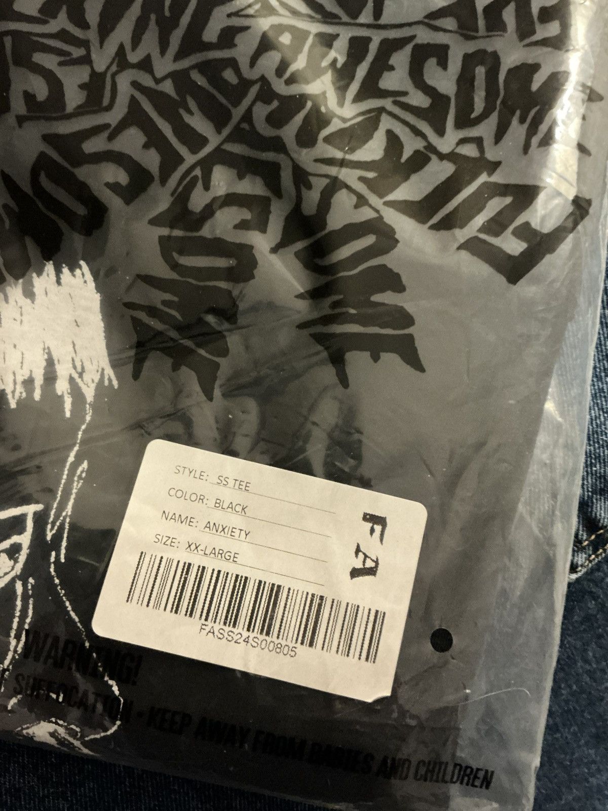 Fucking Awesome ANXIETY TEE Size US XXL / EU 58 / 5 - 4 Thumbnail