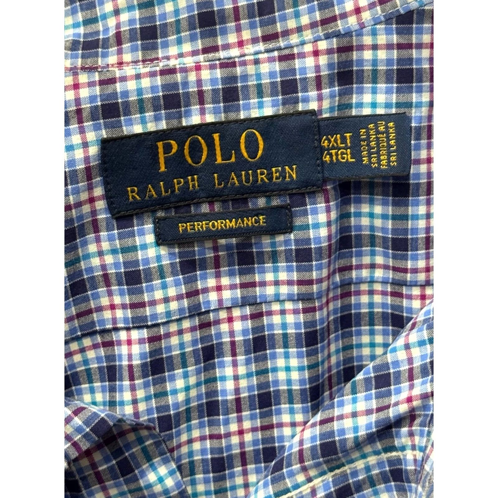 Ralph Lauren Ralph Lauren 4XLT Long Sleeve Shirt Men Multicolor Performance Bold Tall 4XL Shirt Size US XXL / EU 58 / 5 - 7 Thumbnail