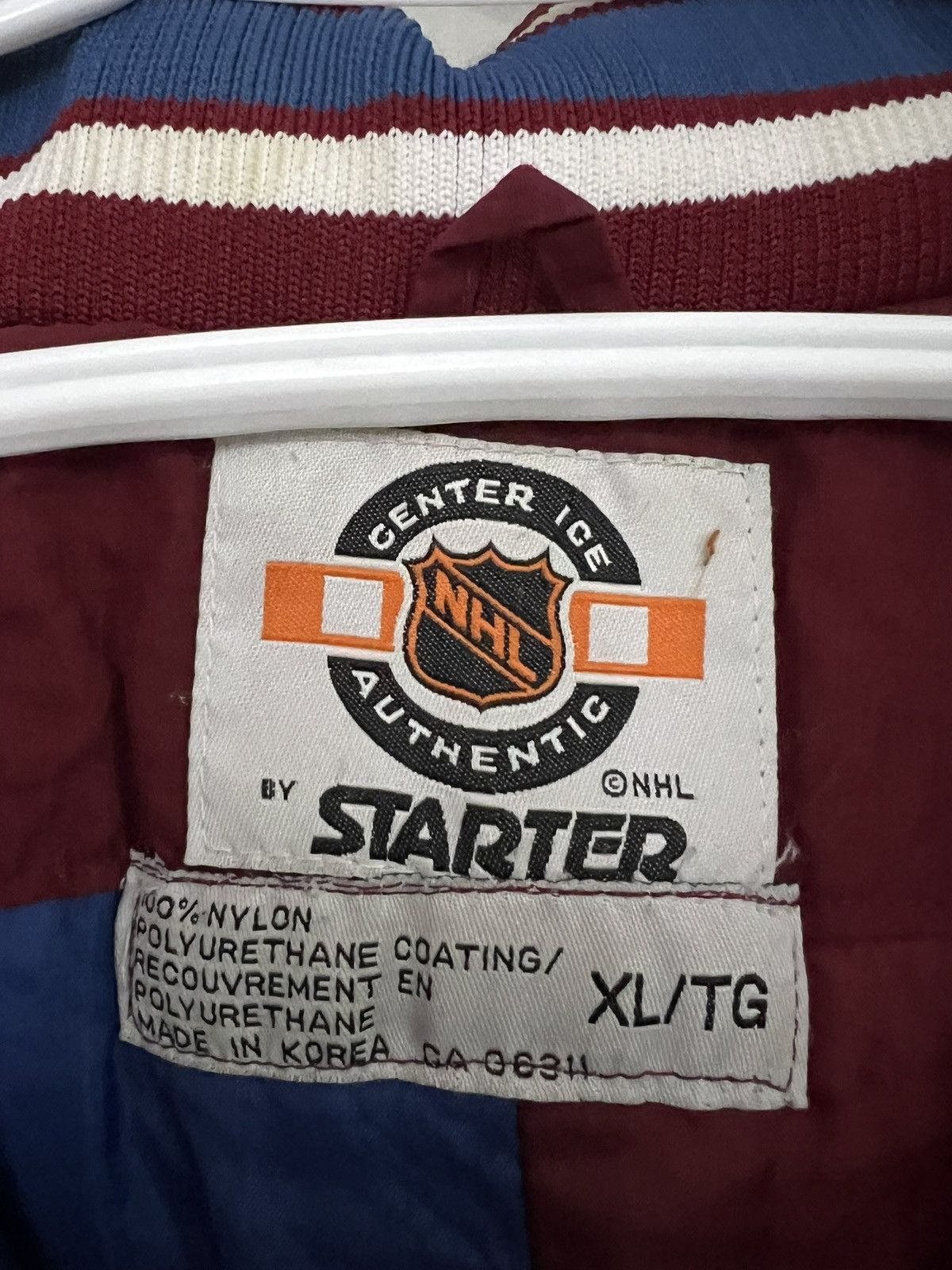 Vintage Colorado Avalanche Jacket NHL Hockey STARTER 90s