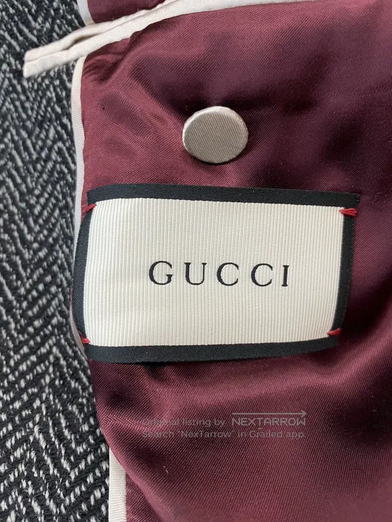 Gucci Gucci Gray heavy industry golden dragon embroidered double Size L / US 10 / IT 46 - 4 Thumbnail