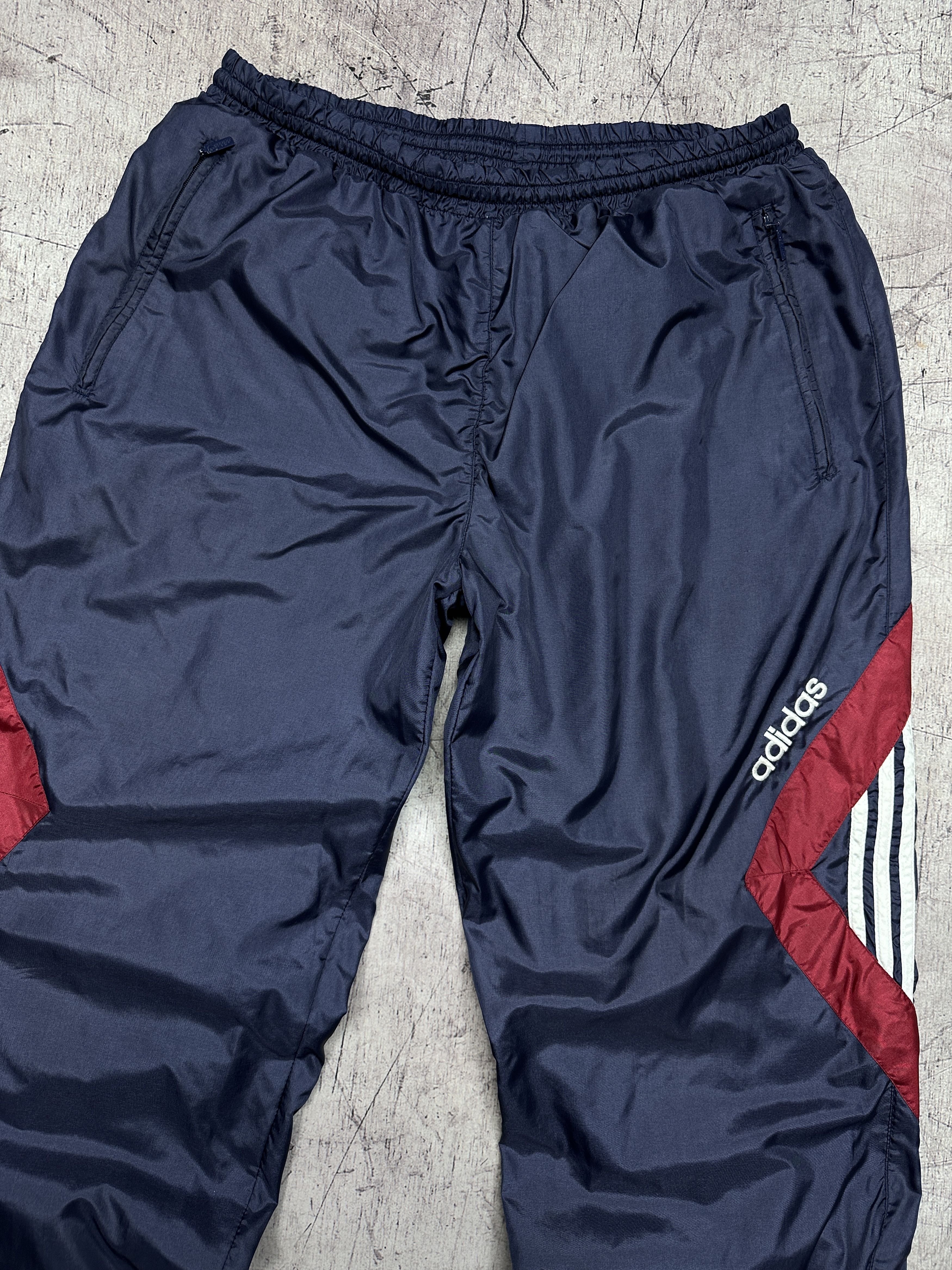 Adidas Adidas 90s Vintage Mens Baggy Nylon Track Pants Size US 36 / EU 52 - 2 Thumbnail