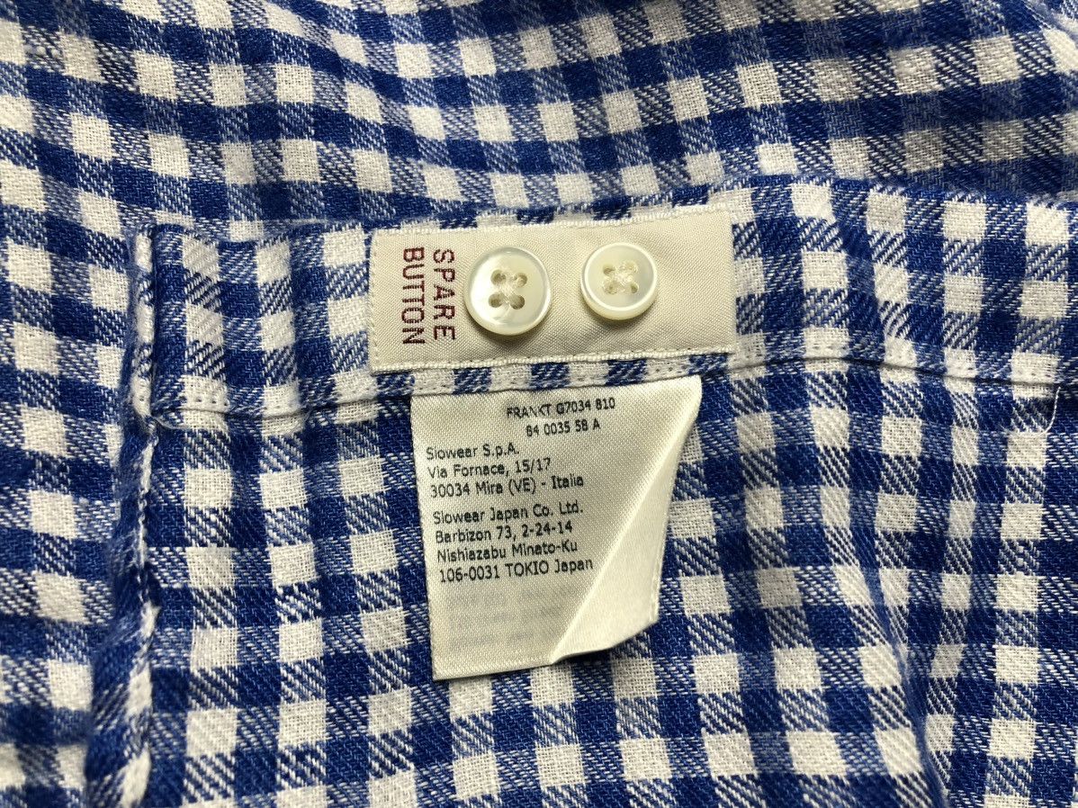 Glanshirt Glanshirt Slowear checkered linen shirt Size US S / EU 44-46 / 1 - 9 Thumbnail