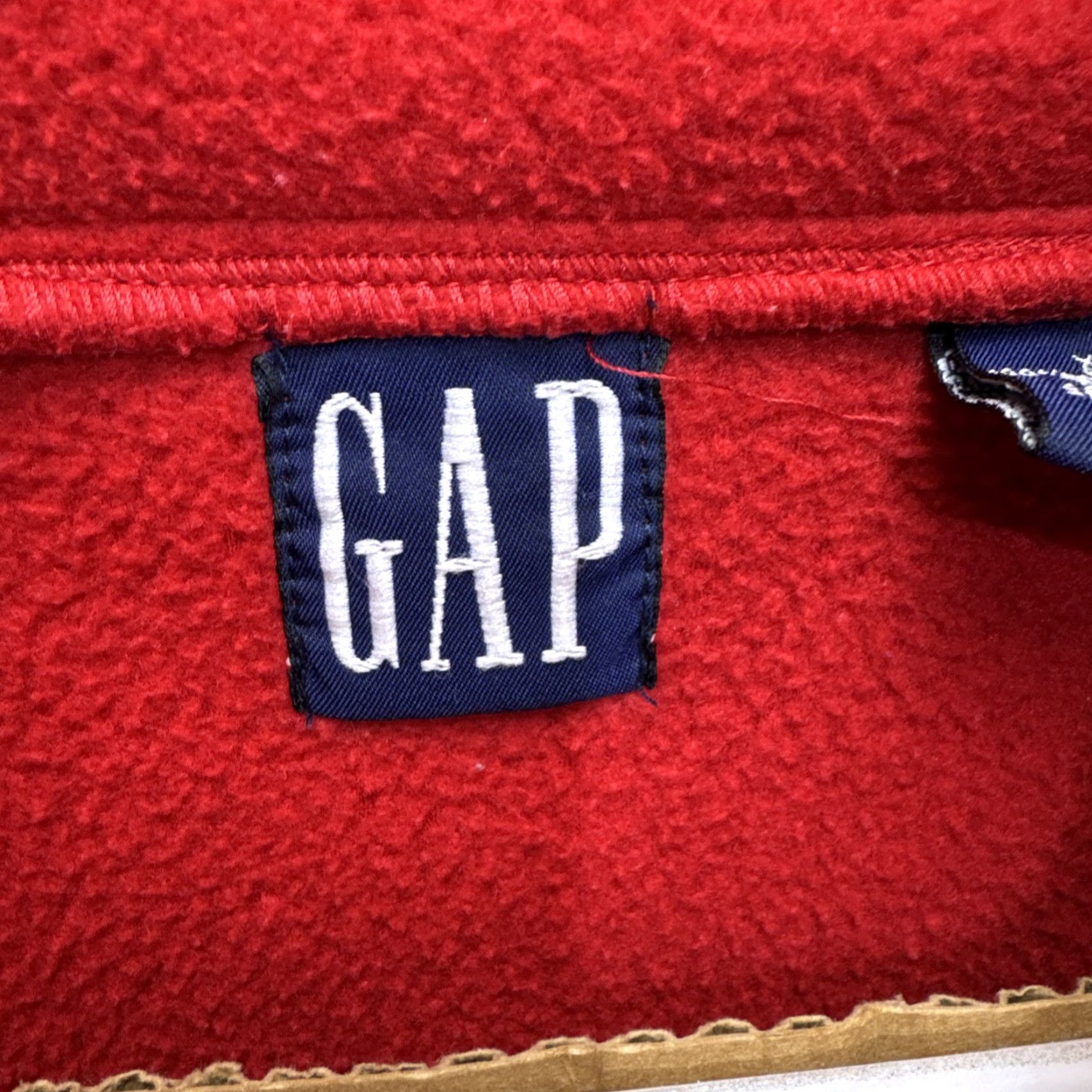 Gap VINTAGE Gap Alpine Series 1/2 Zip Fleece Jacket XL Red Mens Jacket Winter Skiing Retro 90s Size US XL / EU 56 / 4 - 2 Thumbnail