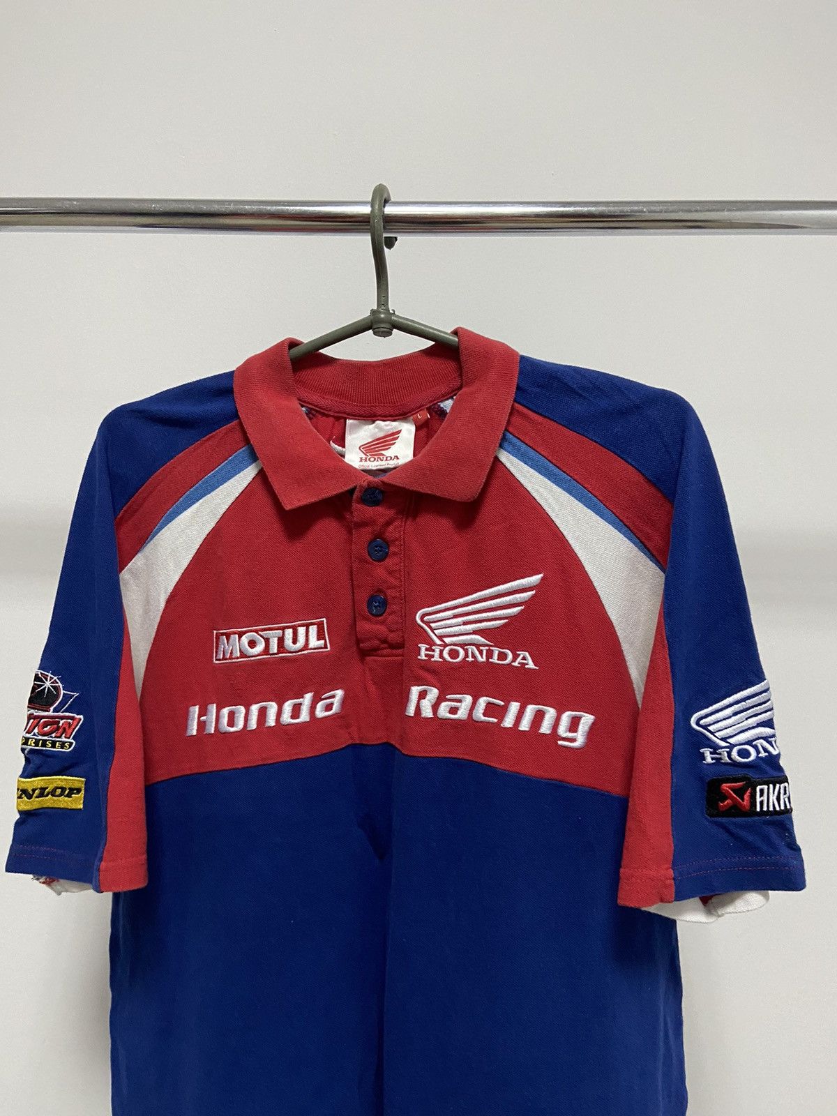 Honda × Vintage Honda Racing t shirt polo Big logo Motul Moto Vintage Size US L / EU 52-54 / 3 - 3 Thumbnail